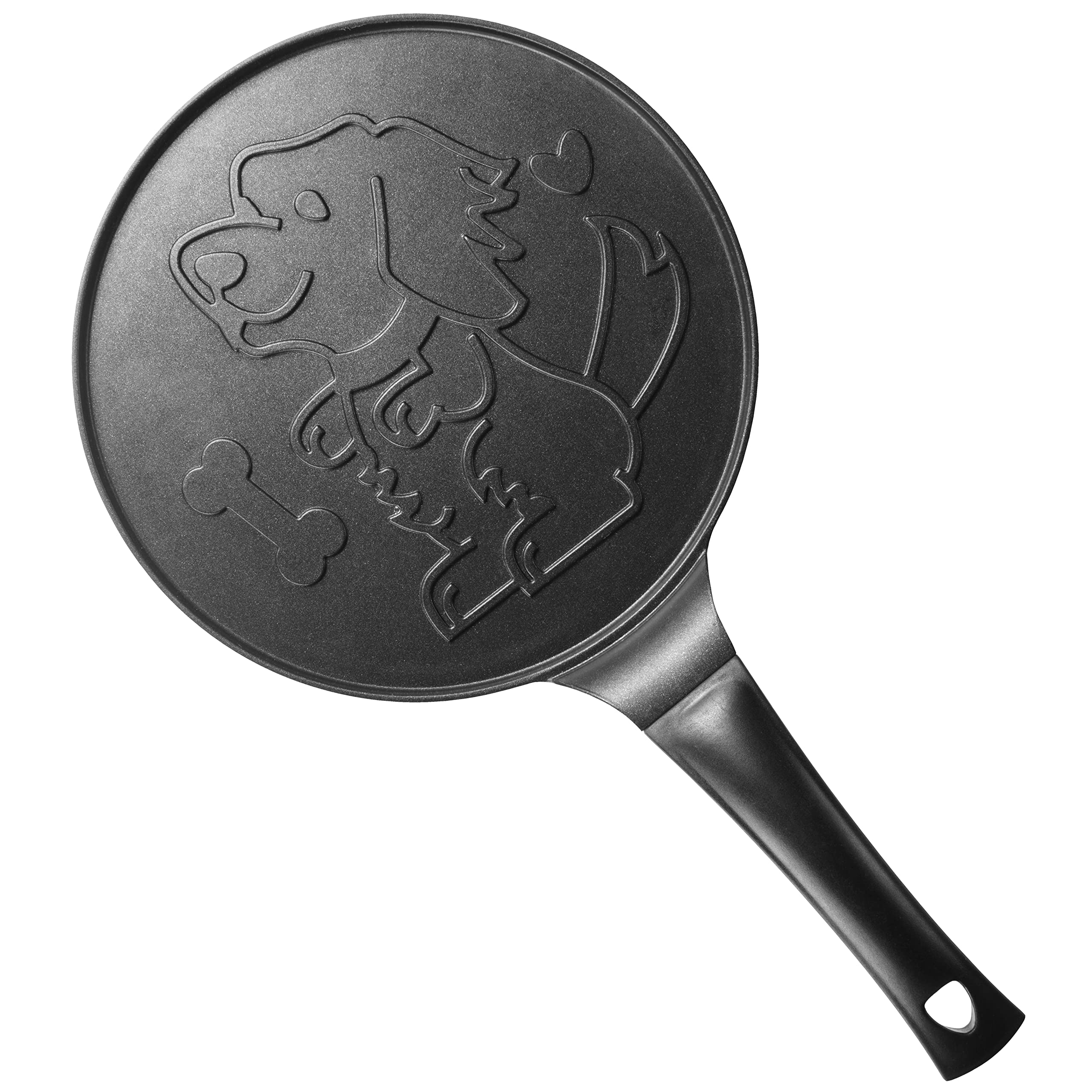Cucinapro Jumbo Pancake Pan - Puppy - Make Giant 10'' Pancakes For Magical Kid'S Breakfast - Includes 6 Edible Markers For Added