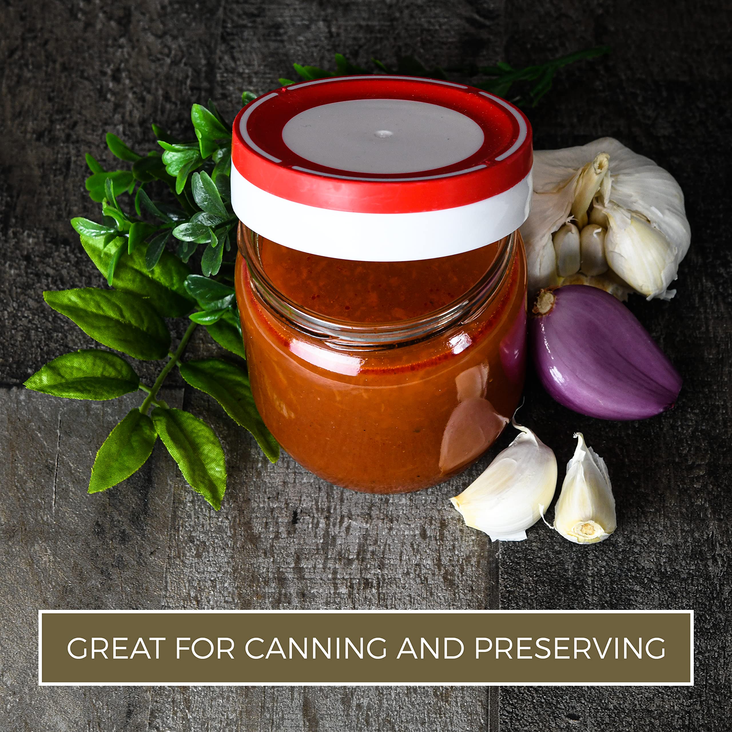 Tribello Wide Mouth Mason Jars 14 Oz, 8-Pack