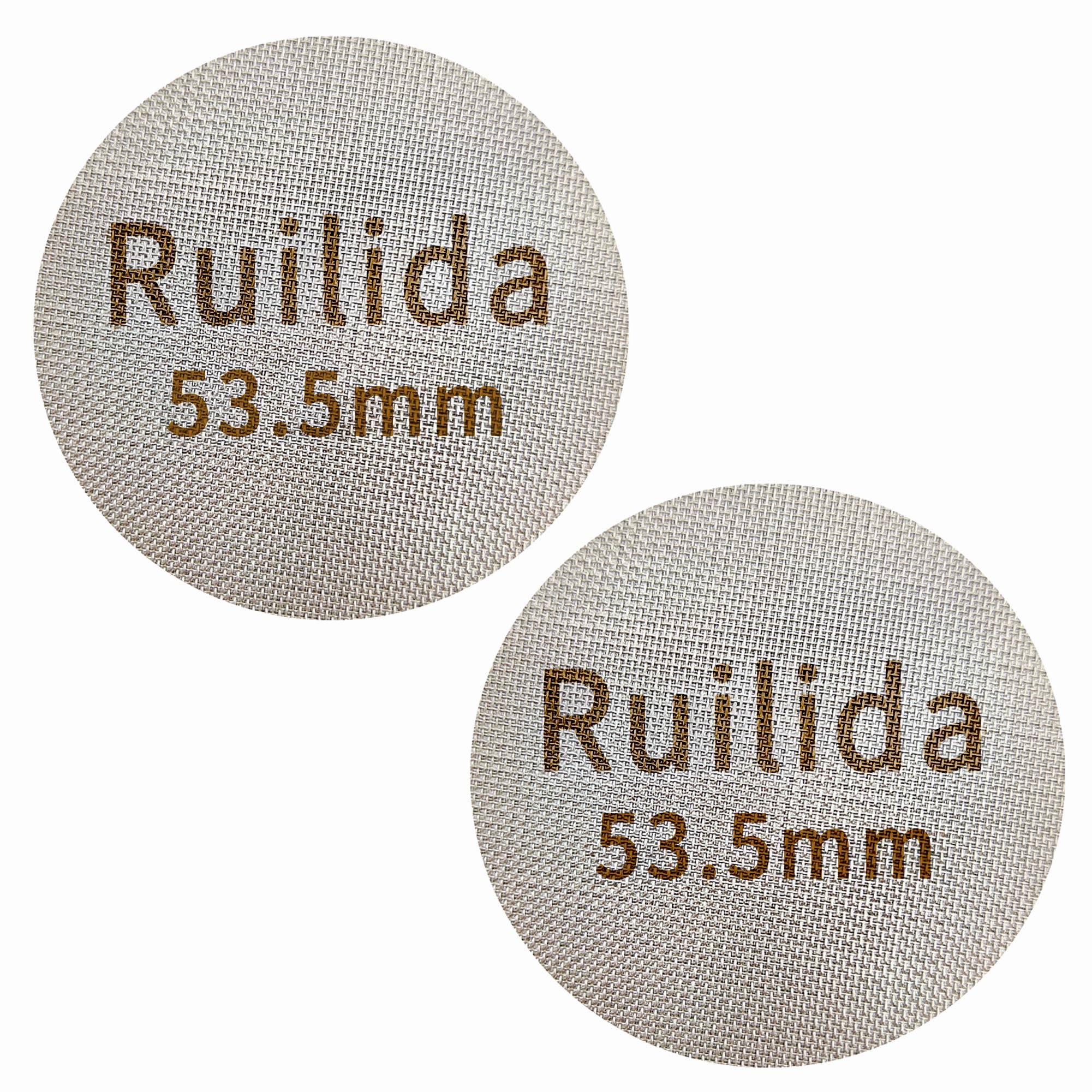 Ruilida 2 Packs Espresso Puck Screen 53.5mm  Reusable 1.7mm Thickness 150? 316 Stainless Steel Professional Barista Coffee Filter Mesh Plate for Espresso Portafilter Filter Basket 53.3-54mm breville