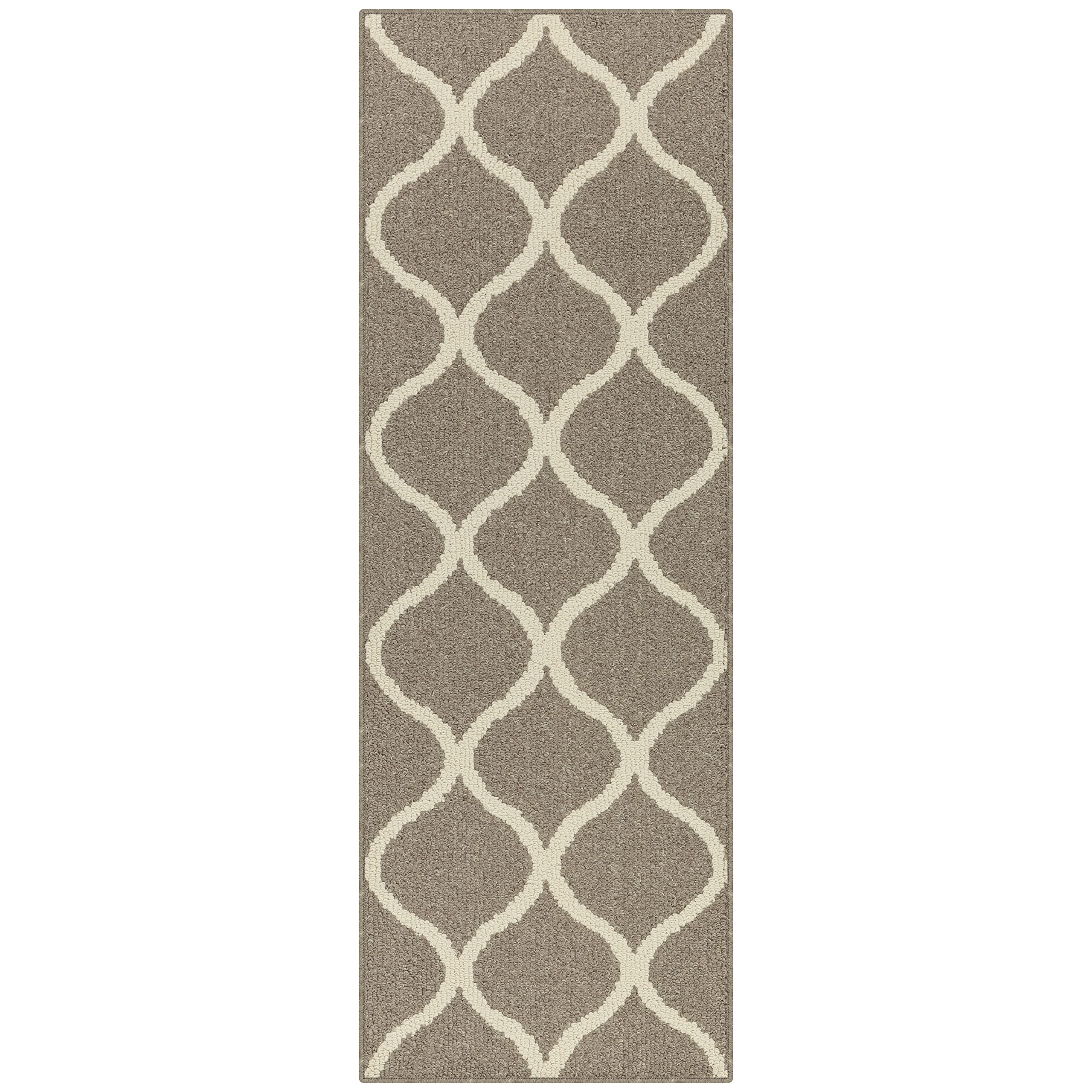 Maples Rugs Rebecca Contemporary Runner Rug Non Slip Hallway Entry Carpet [Made in USA], 19 x 5, Koala