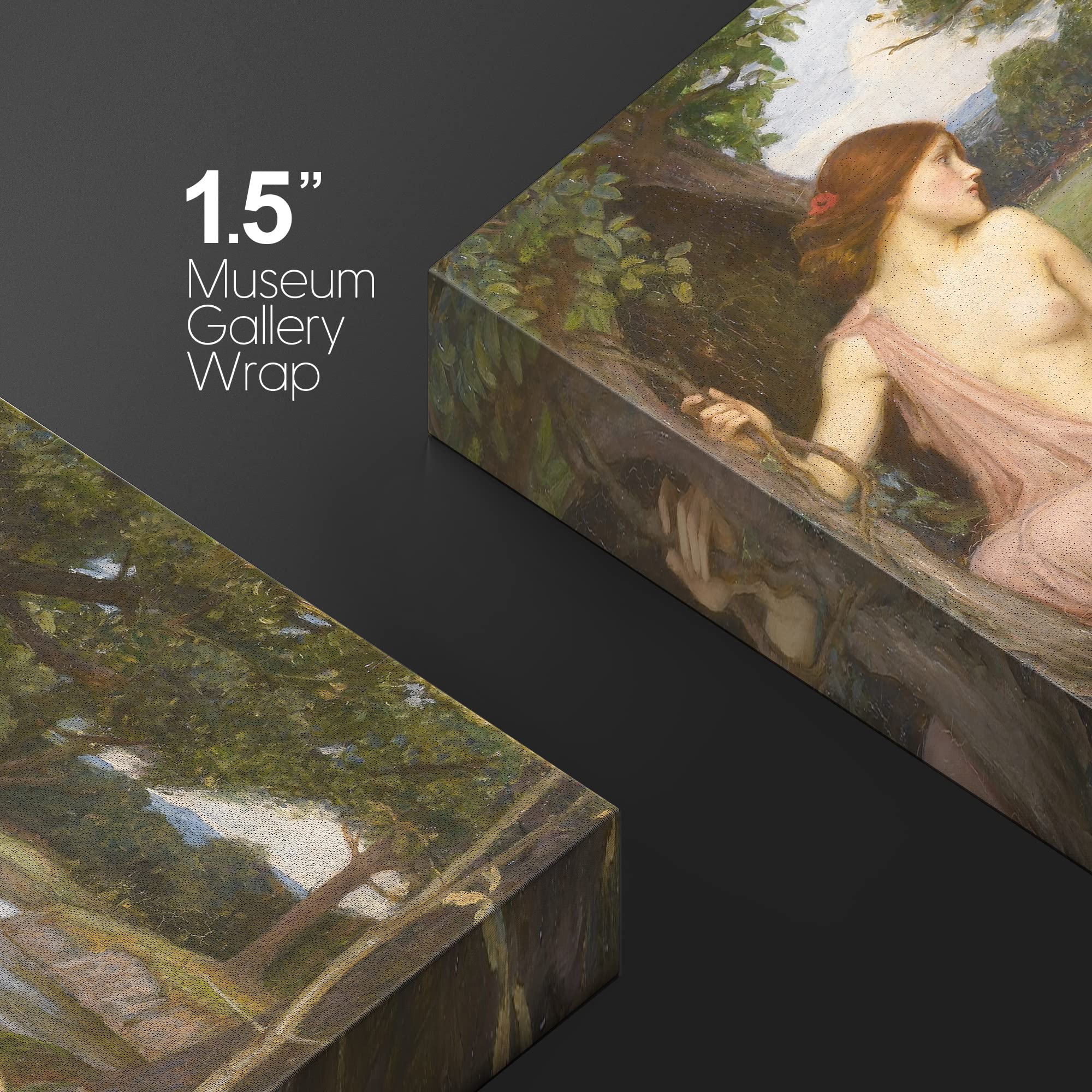 Wall26 Canvas Print Wall Art Echo & Narcissus By John William Waterhouse People Historic Illustrations Fine Art Traditional Colo