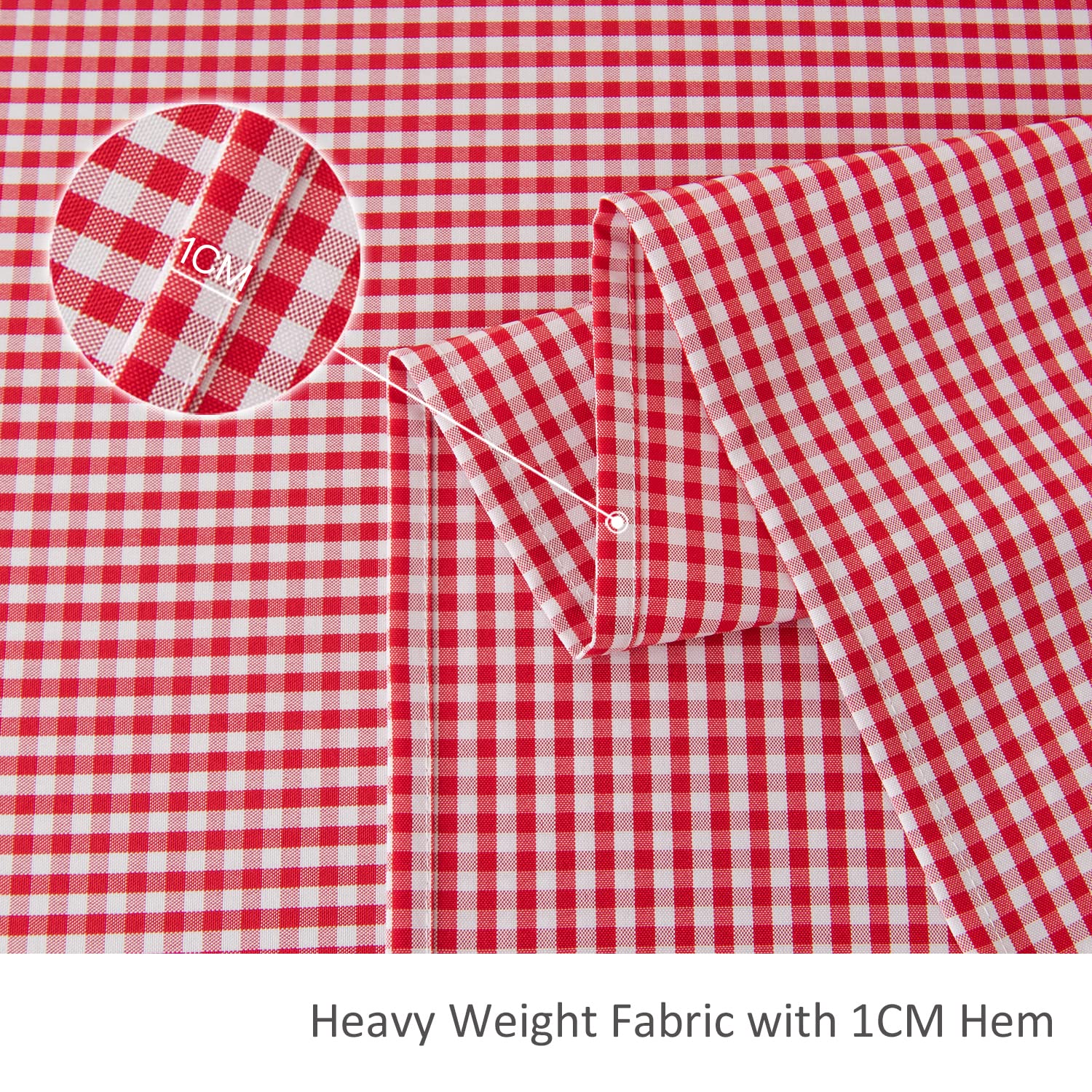 Maxmill Checkered Tablecloth Stain Resistant Wrinkle Resistant Spillproof Washable Heavy Weight Table Cloth Gingham For Dining,