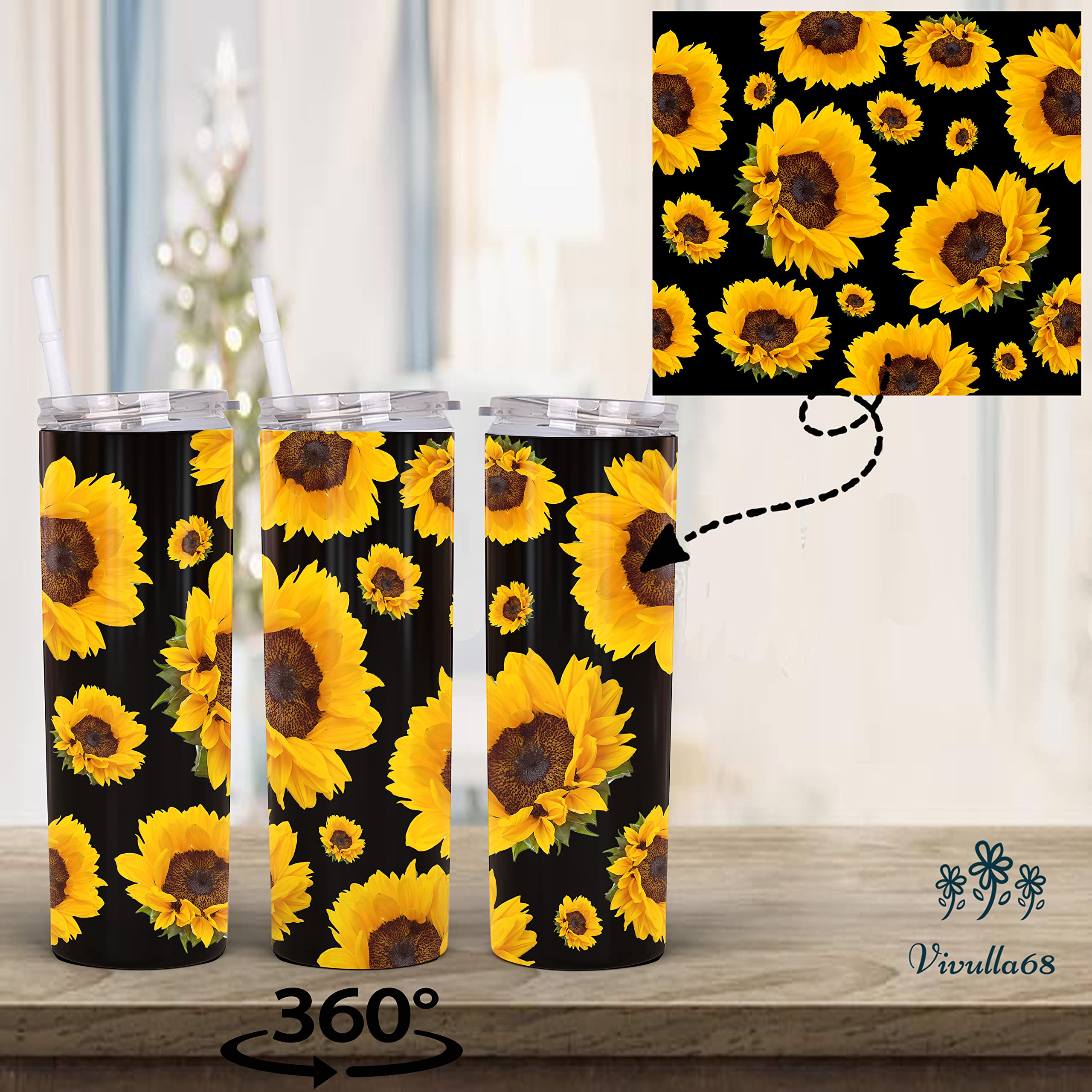 Sunflower Tumbler, Sunflower Cups Tumbler, Sunflower Travel Mug, Sunflower Mug, Sunflower Coffee Mugs, Sunflower Friendship Gift