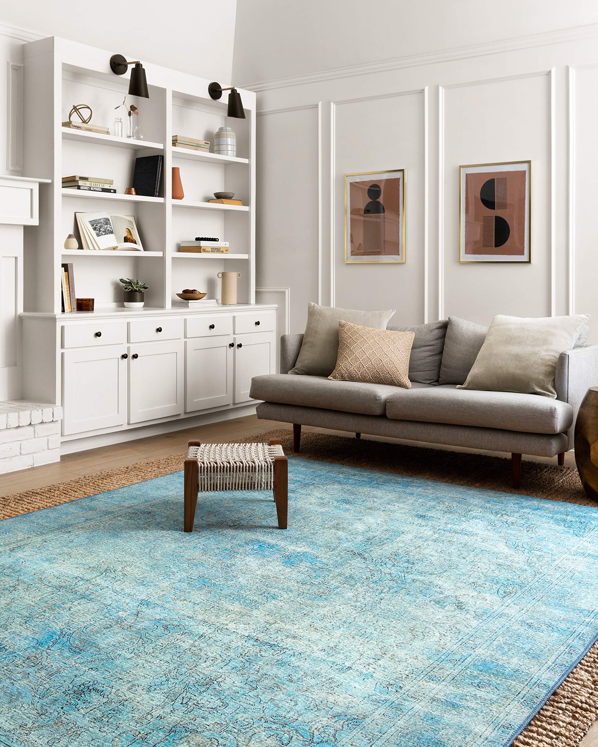Loloi II Loren Aqua 2-6 x 7-6 Runner Rug