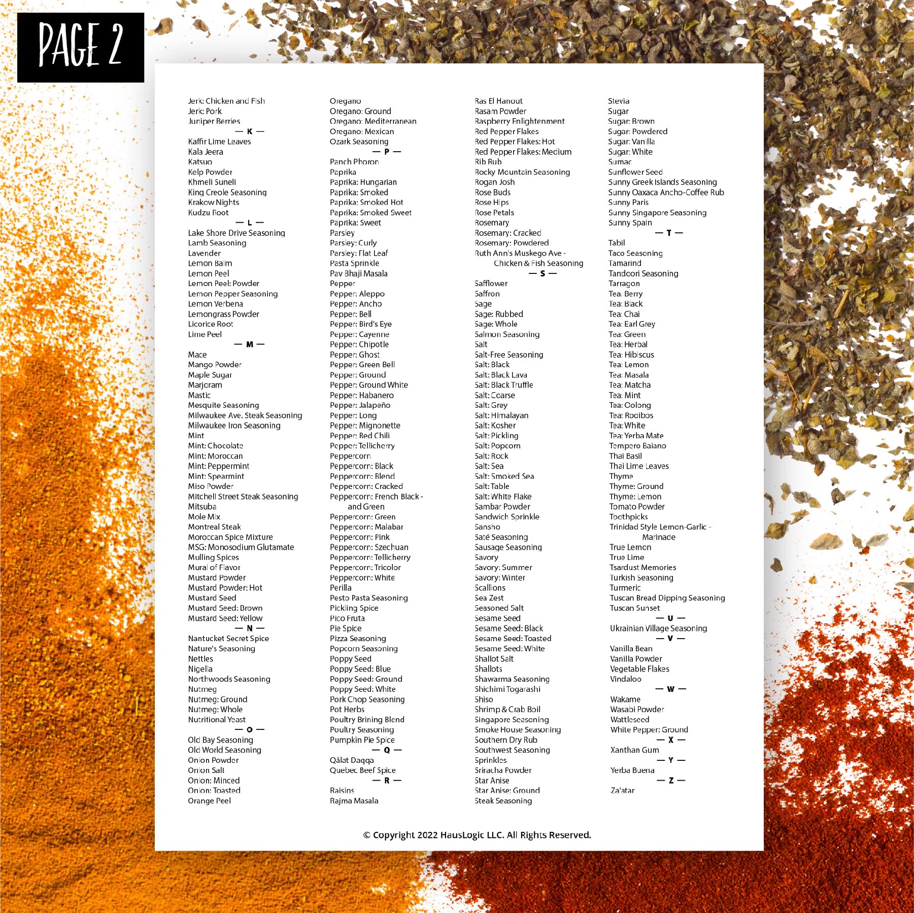 Allspice Ultimate Spice Label Set 525 Preprinted Water Resistant Round Spice Jar Labels Set 1.5 With Extra Fine White Paint Pe