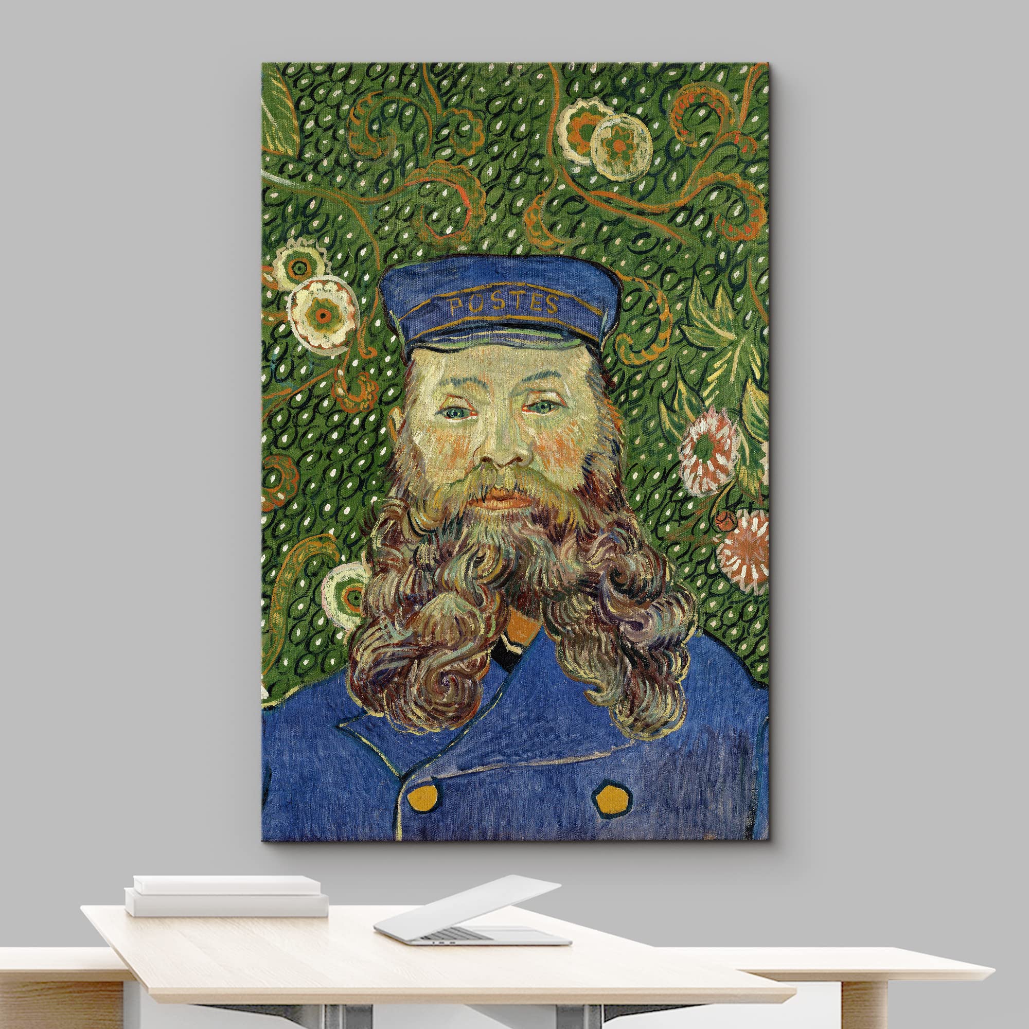 Wall26 Canvas Print Wall Art Portrait Of Postman Joseph Roulin By Artist Vincent Van Gogh Nature Wilderness Illustrations Fine A