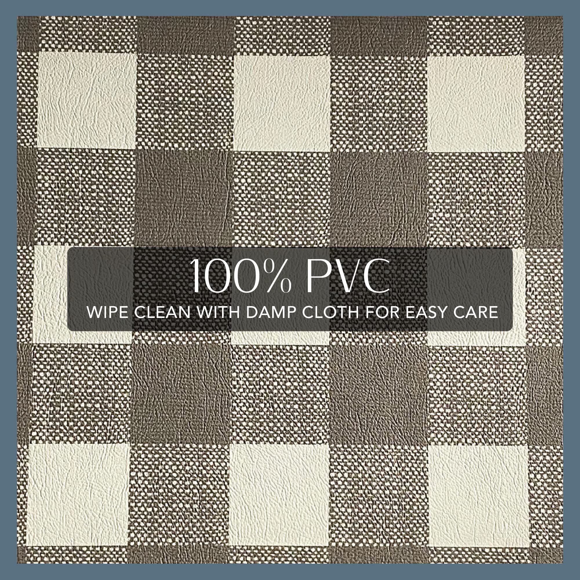 Elrene Home Fashions Farmhouse Living Rustic Comfort Anti-Fatigue Kitchen Mat, 18'' X 48'', Gray/White