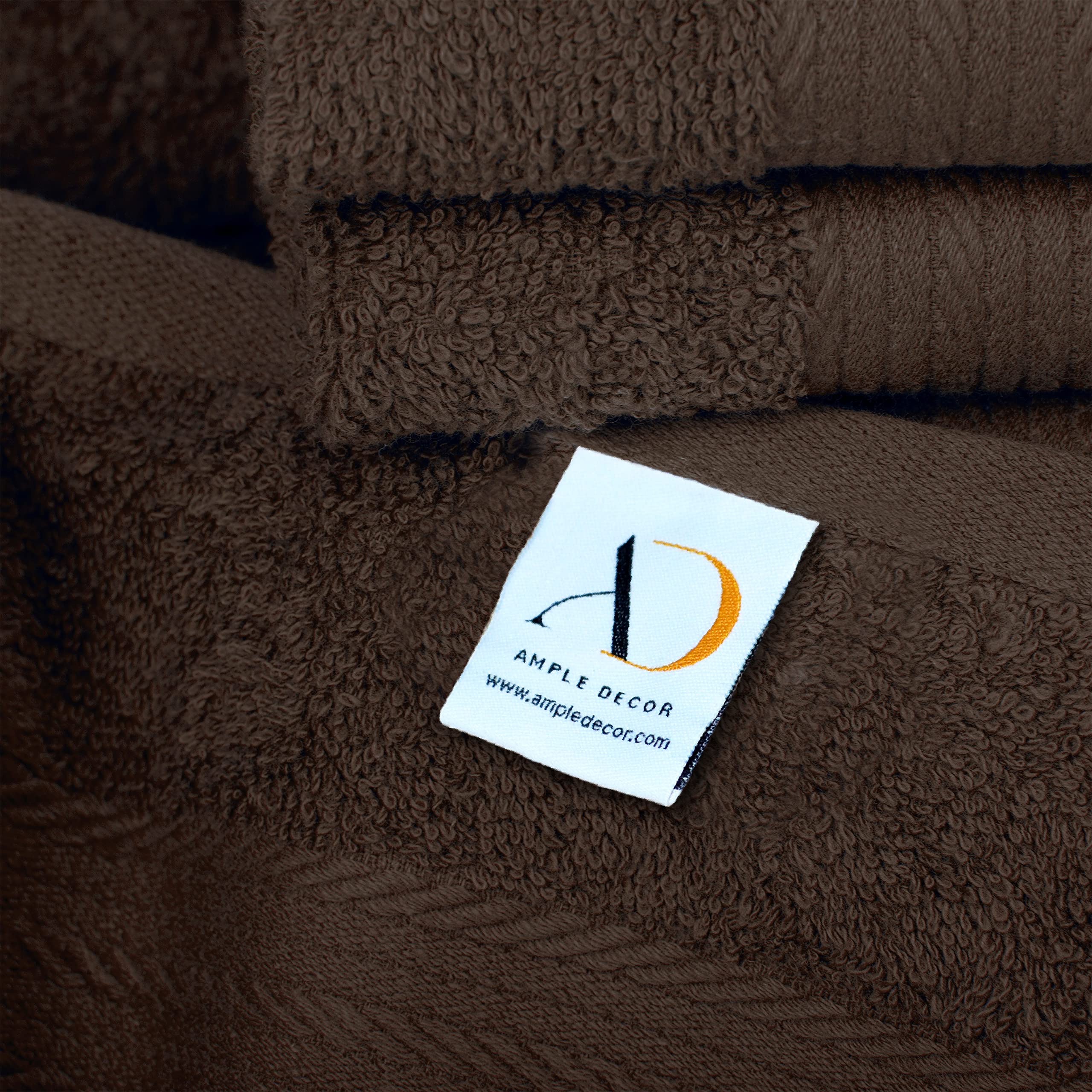 Ample Decor Set Of 20 Wash Cloths 12 X 12 Inch 100% Cotton 600 Gsm,Lightweight Reusable Fingertip Towels, Quick Drying Machine W