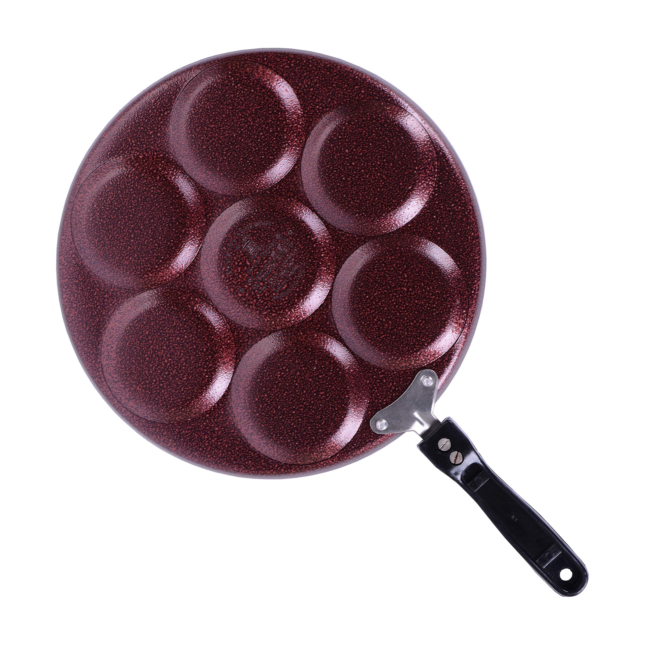 Sumeet Nonstick Granite Finish Multi Snack Maker - 7 Cavity - 26.5cm Dia