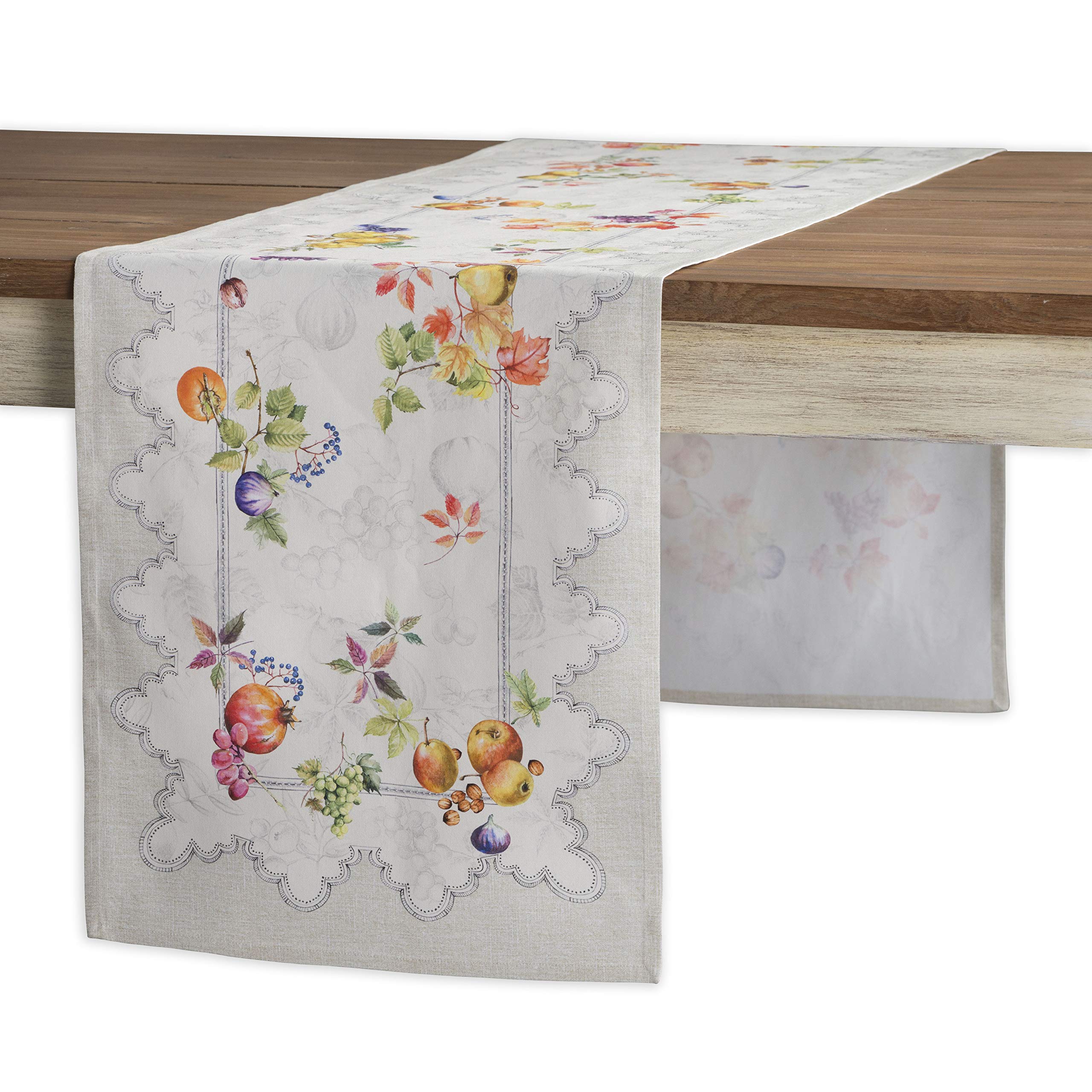 Maison D' Hermine Tablerunner 100% Cotton 14.50Inch X 72Inch Decorative Table Runner Table Runners, Dining, Holidays, Buffet, Fr