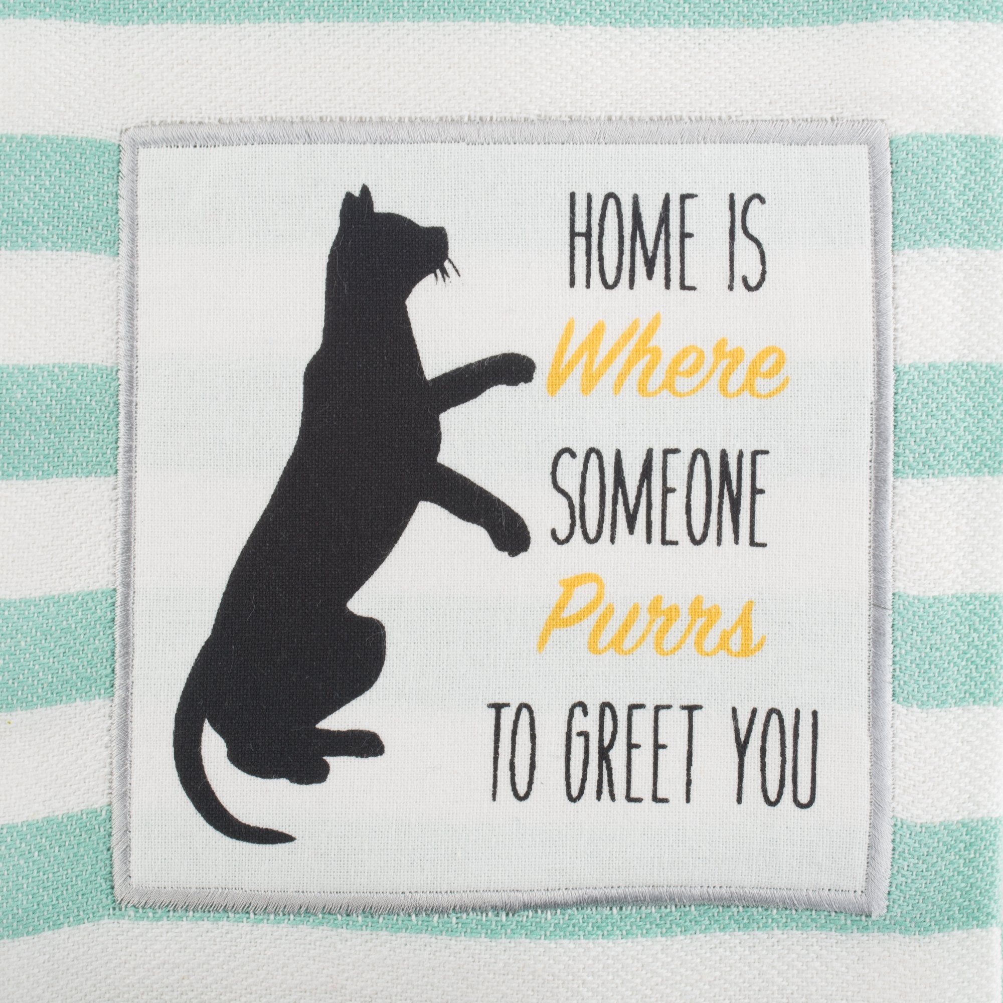 Dii Everyday Pets Kitchen Collection Absorbent Dishtowel Set, 18X28, Cat Greeting, 2 Count
