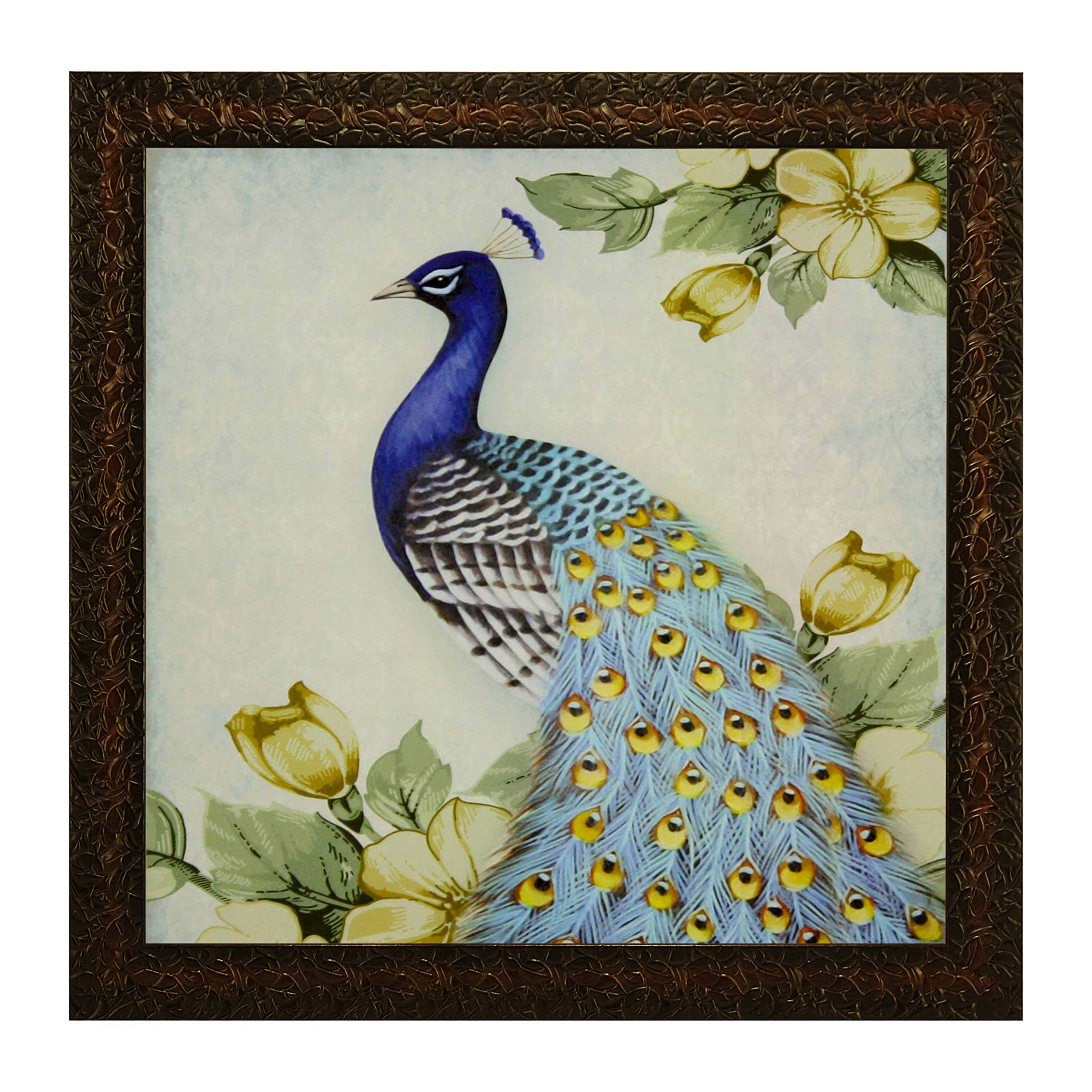 Indianara 3 PIECE SET OF FRAMED WALL HANGING DECOR MODERN ART(2914) PRINTS 8.7 Inch X 8.7 Inch WITHOUT GLASS (Multicolor)
