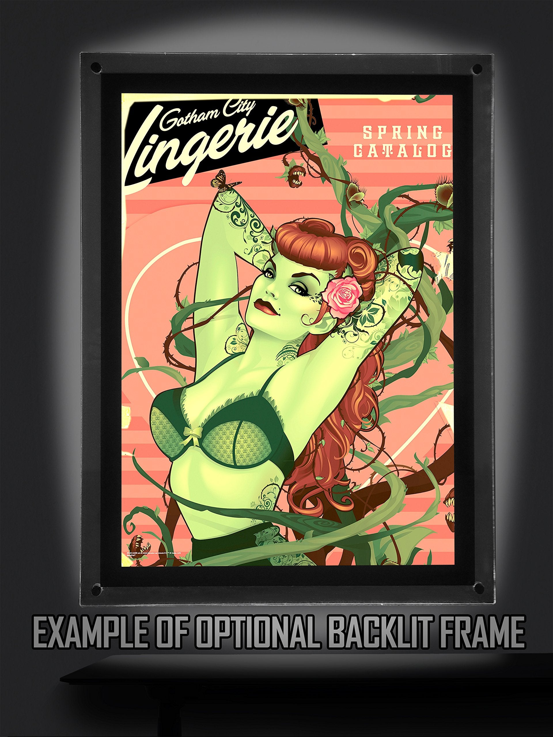 Mightyprint Dc Comics - Bombshell Poison Ivy - Justice League - Durable 17    X 24 Wall Art - Not Made Of Paper - Officially Lic
