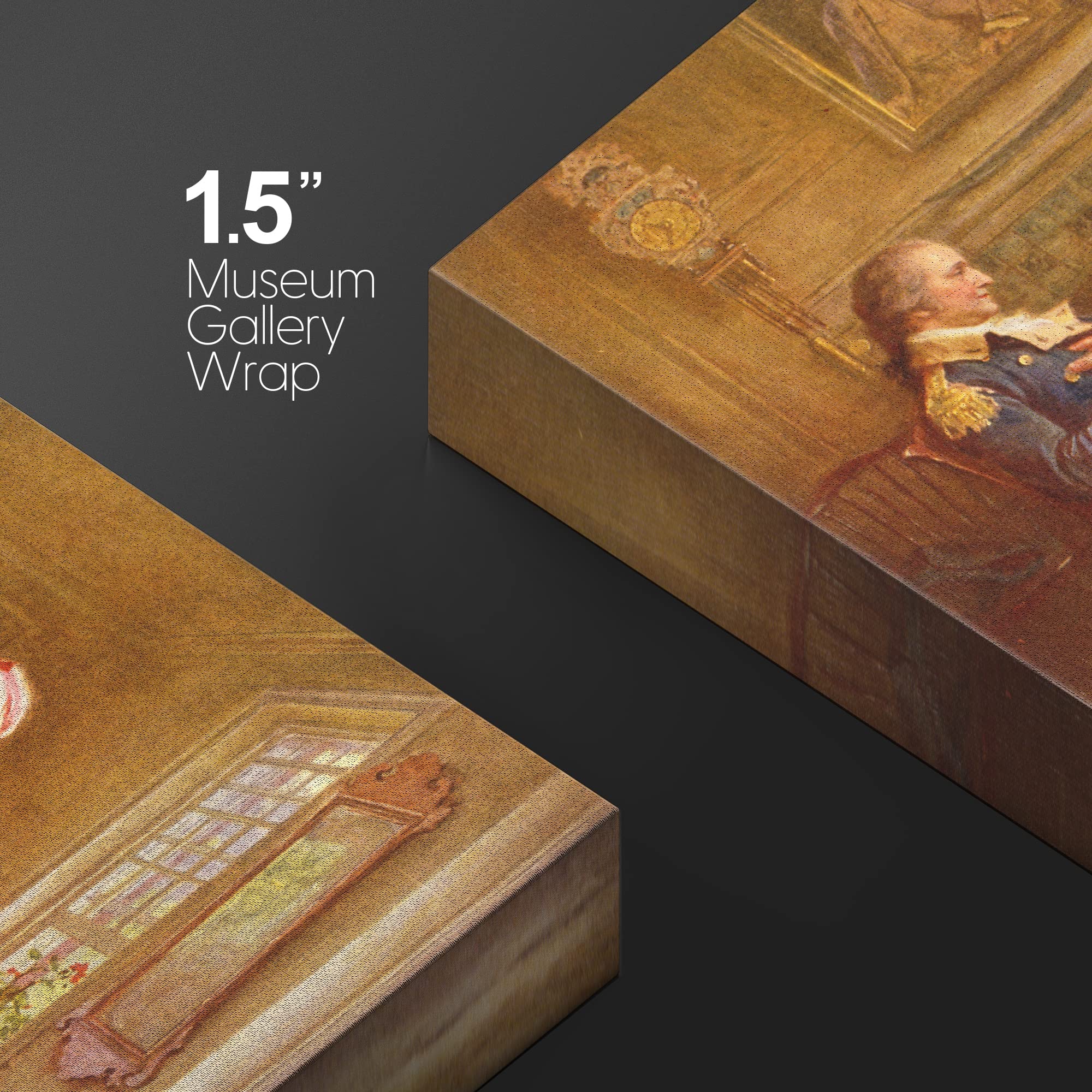 Wall26 - Betsy Ross 1777 By Jean Leon Gerome Ferris - Canvas Print Wall Art Famous Painting Reproduction - 12'' X 18''