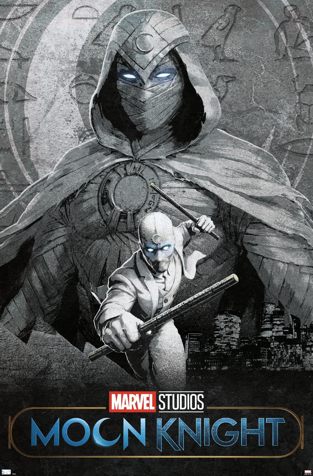 Trends International Marvel Moon Knight - Teaser Wall Poster, 22.375'' X 34'', Premium Unframed Version