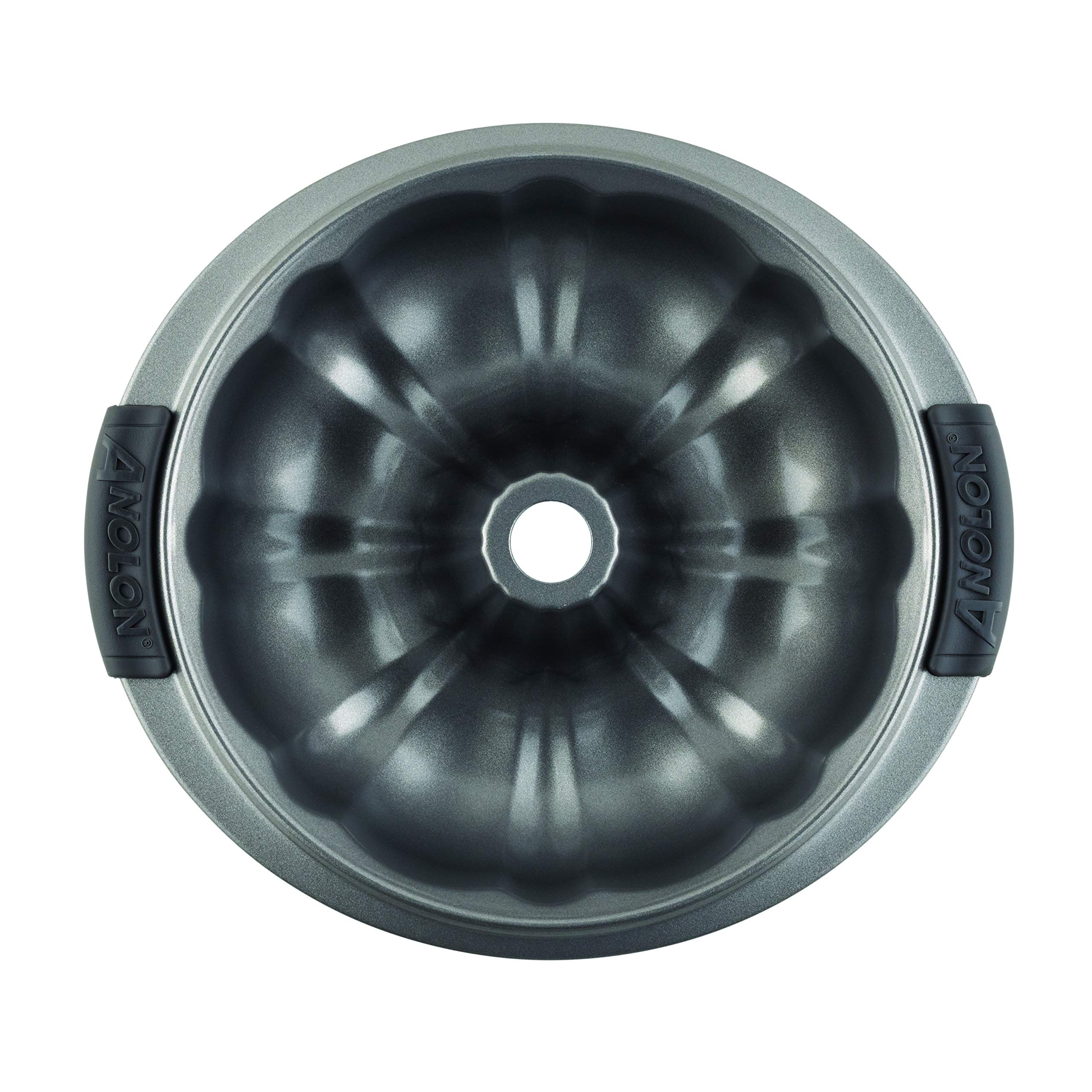 Anolon Advanced Nonstick Fluted Mold Baking Pan, 9.5 Inch, Gray, Carbon Steel
