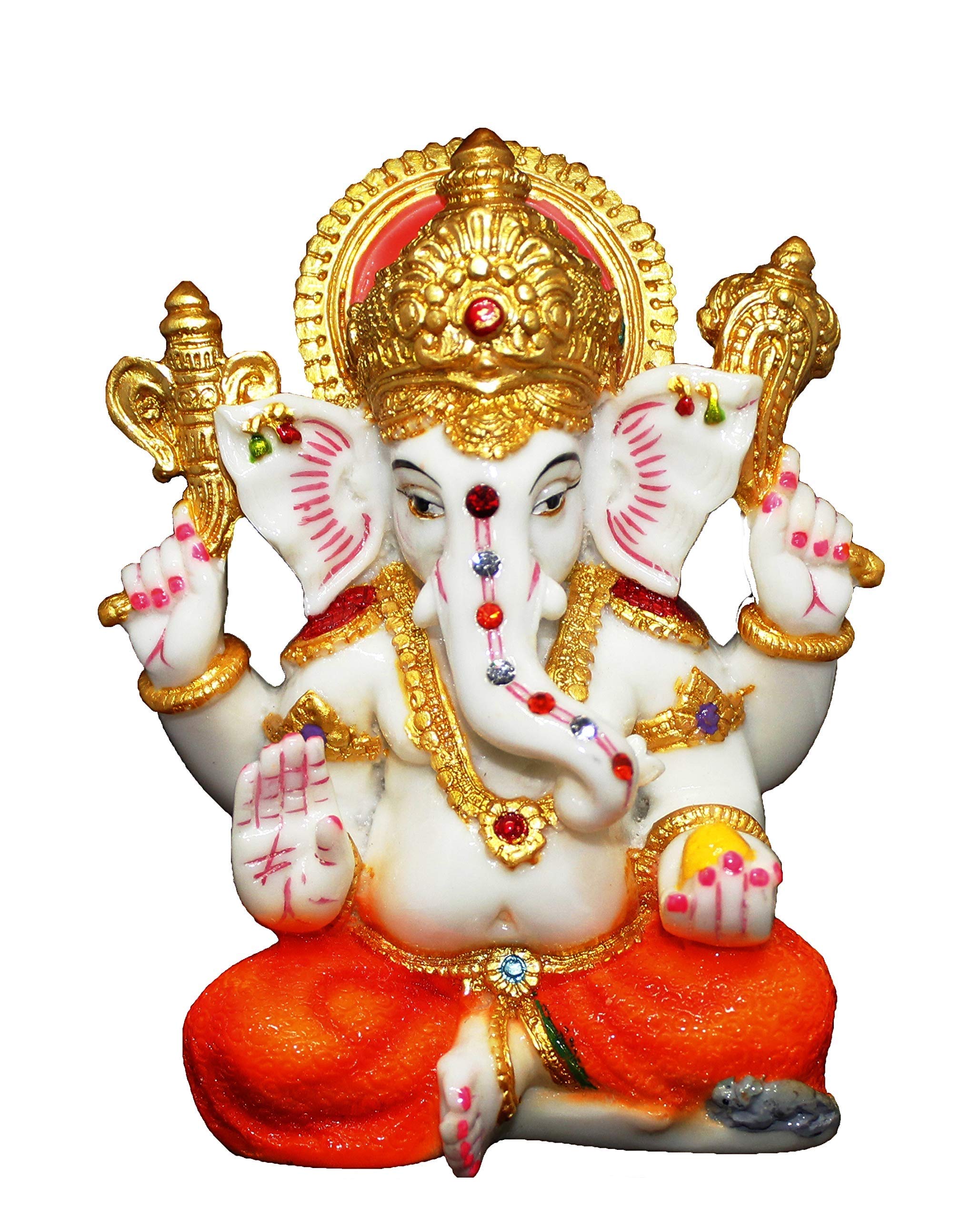 S A Gifts Sai Amrut Marble Dust Lord Ganesha/Ganesh Statue/Showpiece Idol For Home Dcor And Gift Purpose