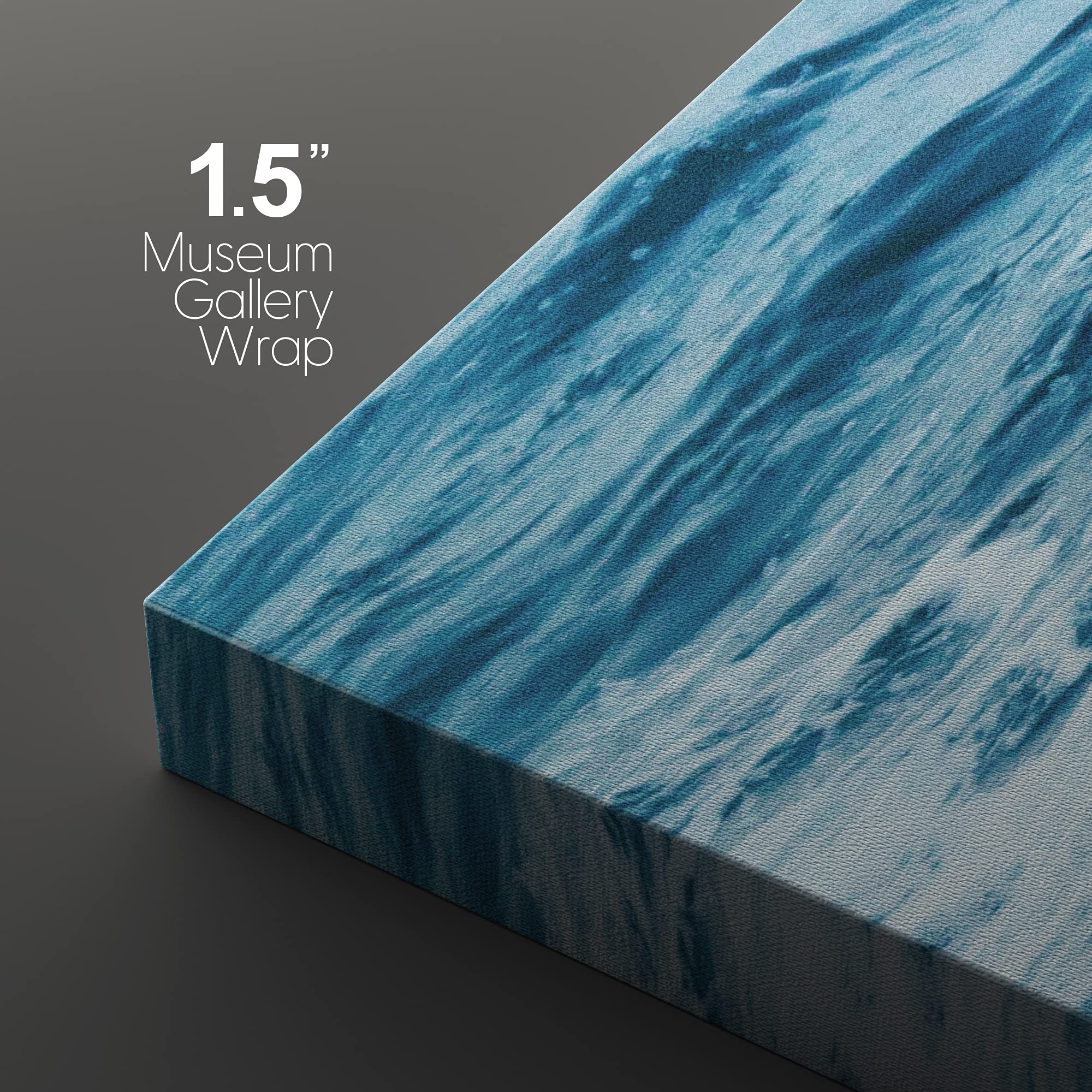 Wall26 Canvas Print Wall Art Set Blue Rip Curl Ocean Wave Nature Wilderness Photography Realism Rustic Landscape Colorful Multic