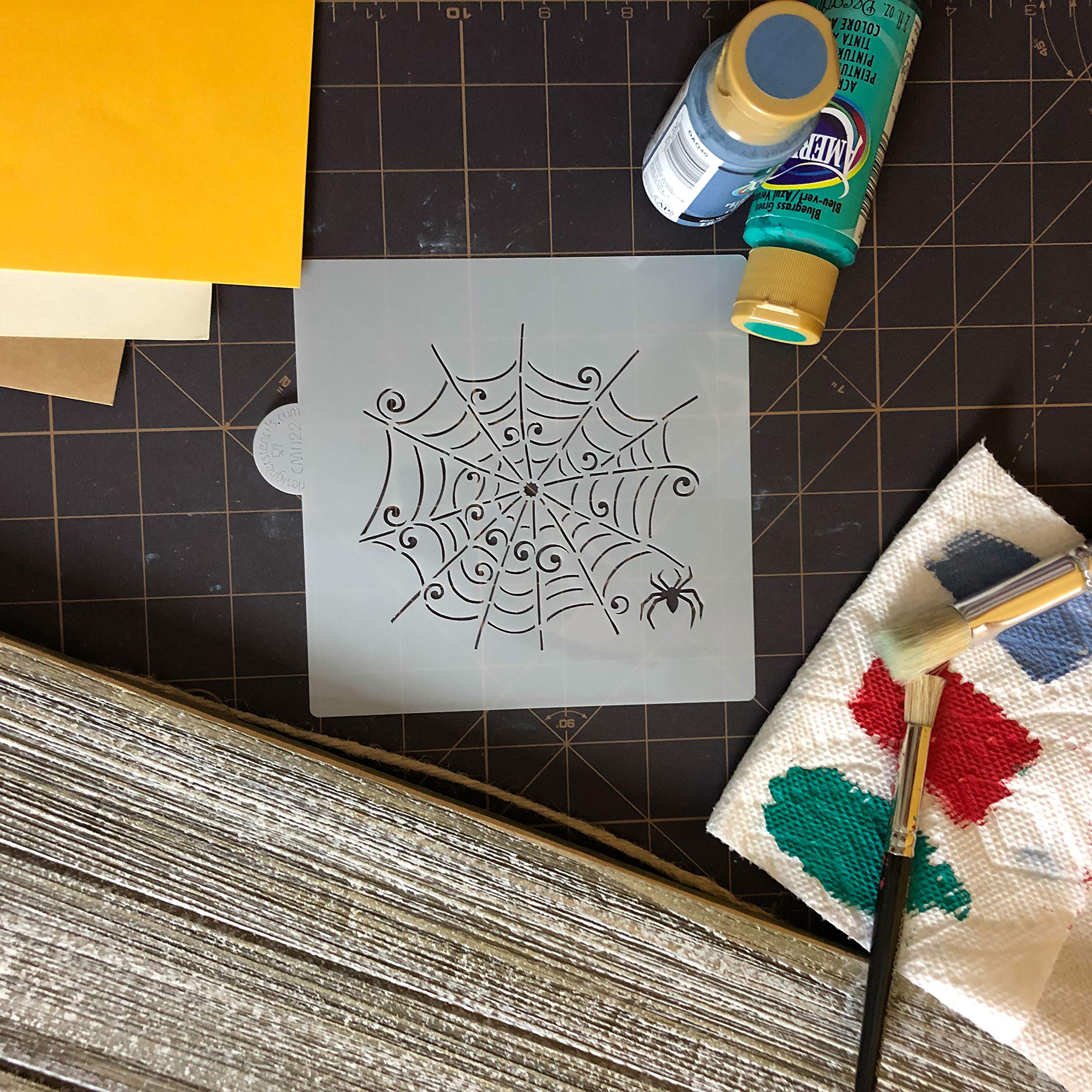 Whimsical Spiderweb Cookie And Craft Stencil By Designer Stencils