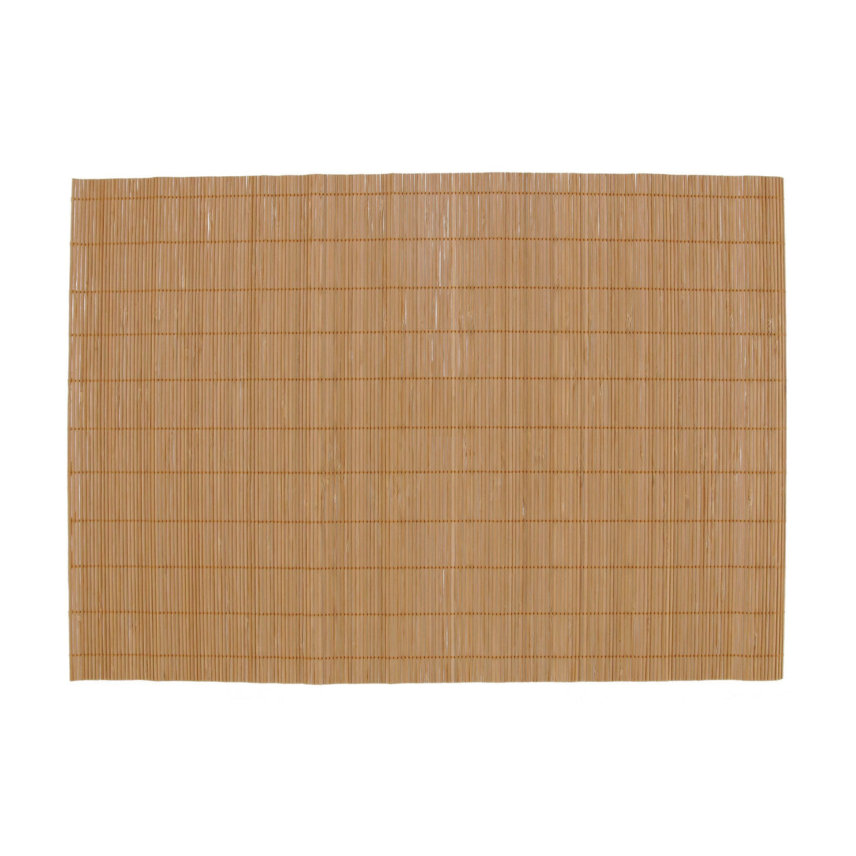 Bamboomn Bamboo Placemat/Sushi Rolling Mat - 18'' X 13'' - Brown, 6 Pcs