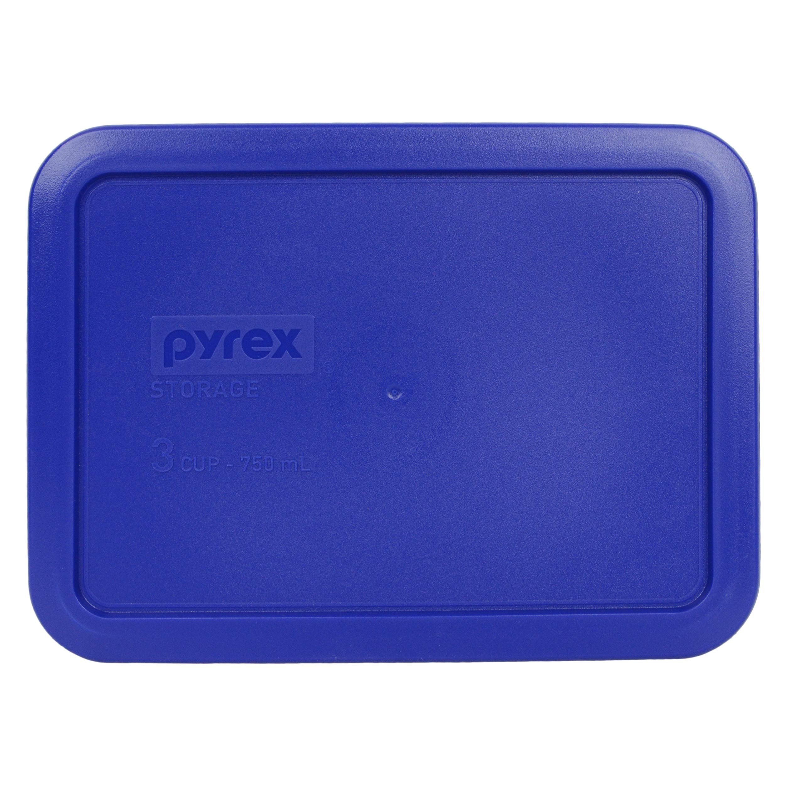 Pyrex Food Storage Lids Set - 1-Cup, 2-Cup, 3-Cup, 4-Cup - Cadet Blue, Plastic - Models 7202/7200
