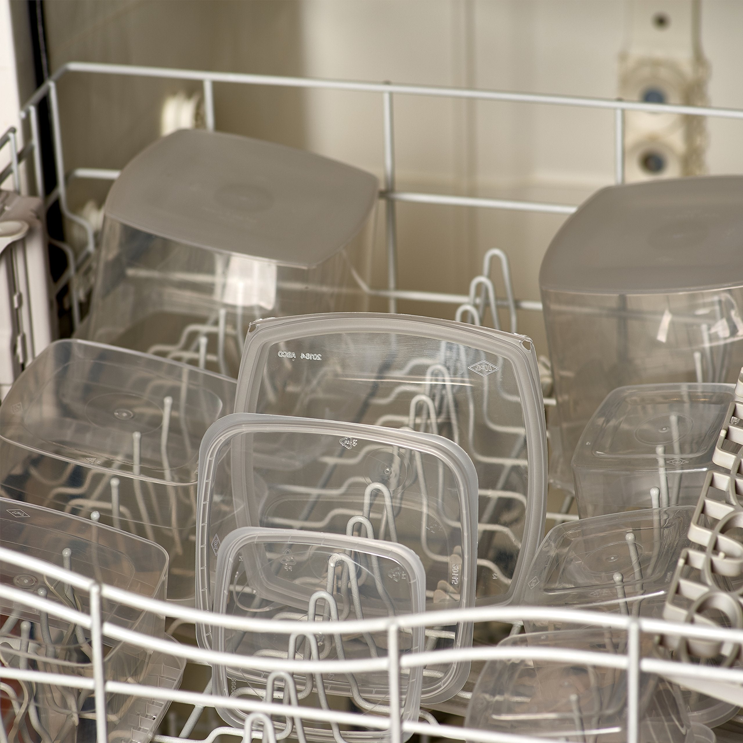 Plastic Deli Containers With Lids 32 Oz- 25 Pack- Square Clear Plastic Containers- Tamper-Proof Bpa-Free Take Away Food Containe