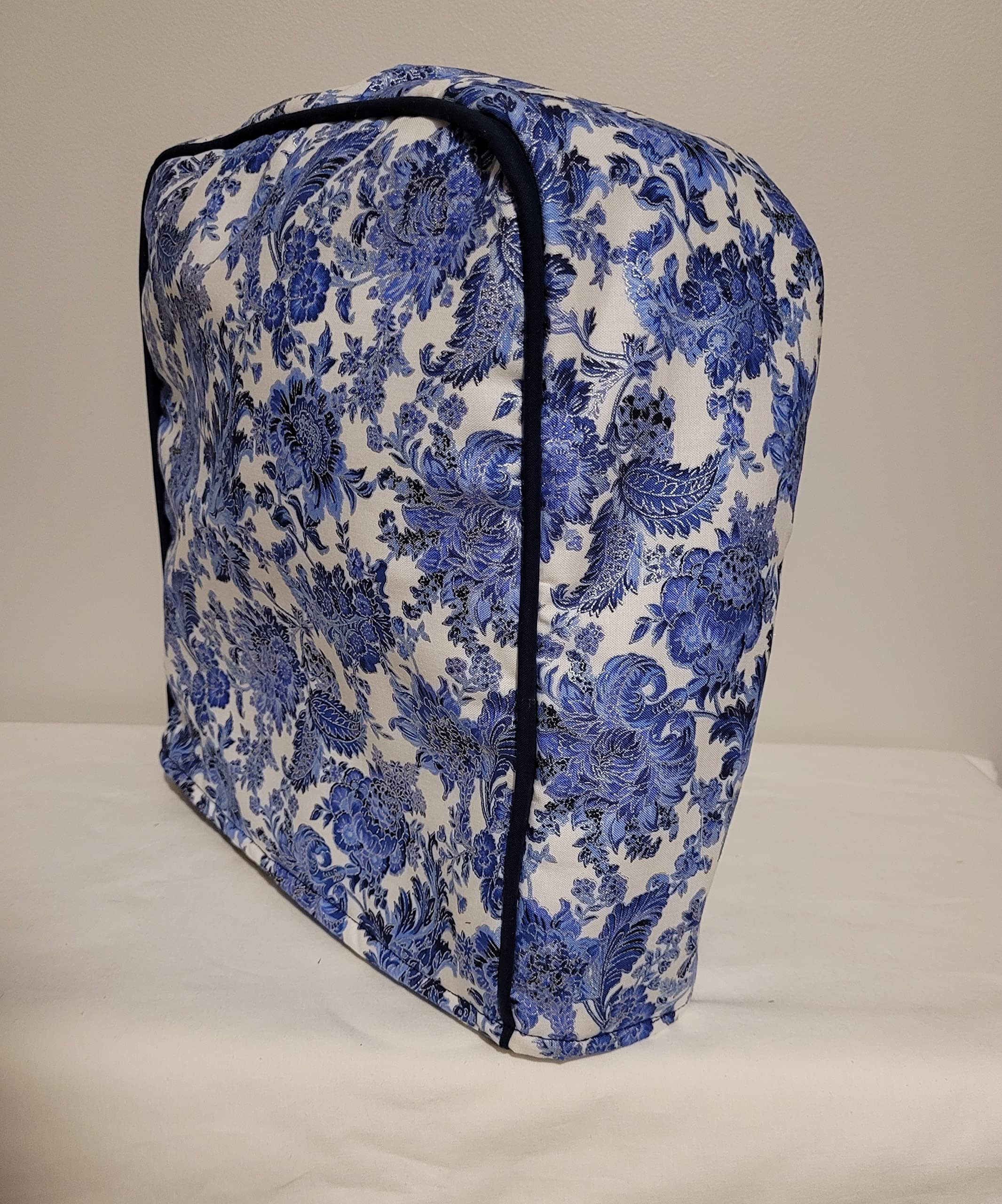 Simple Home Inspirations Cotton Cover Compatible With K Coffee Brewing System (K-Mini, Blue Floral)