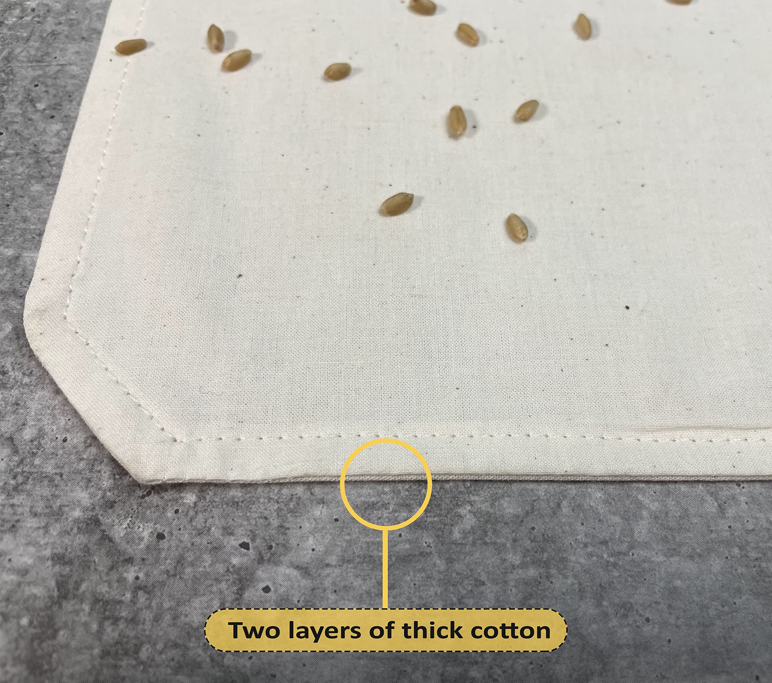 Clarkia Cotton Double Layer Roti Clothes Wrap With Flaps Muslin Cloth For Chapati For Hot Case Kitchen Chapati Cloth Wrap Roti C