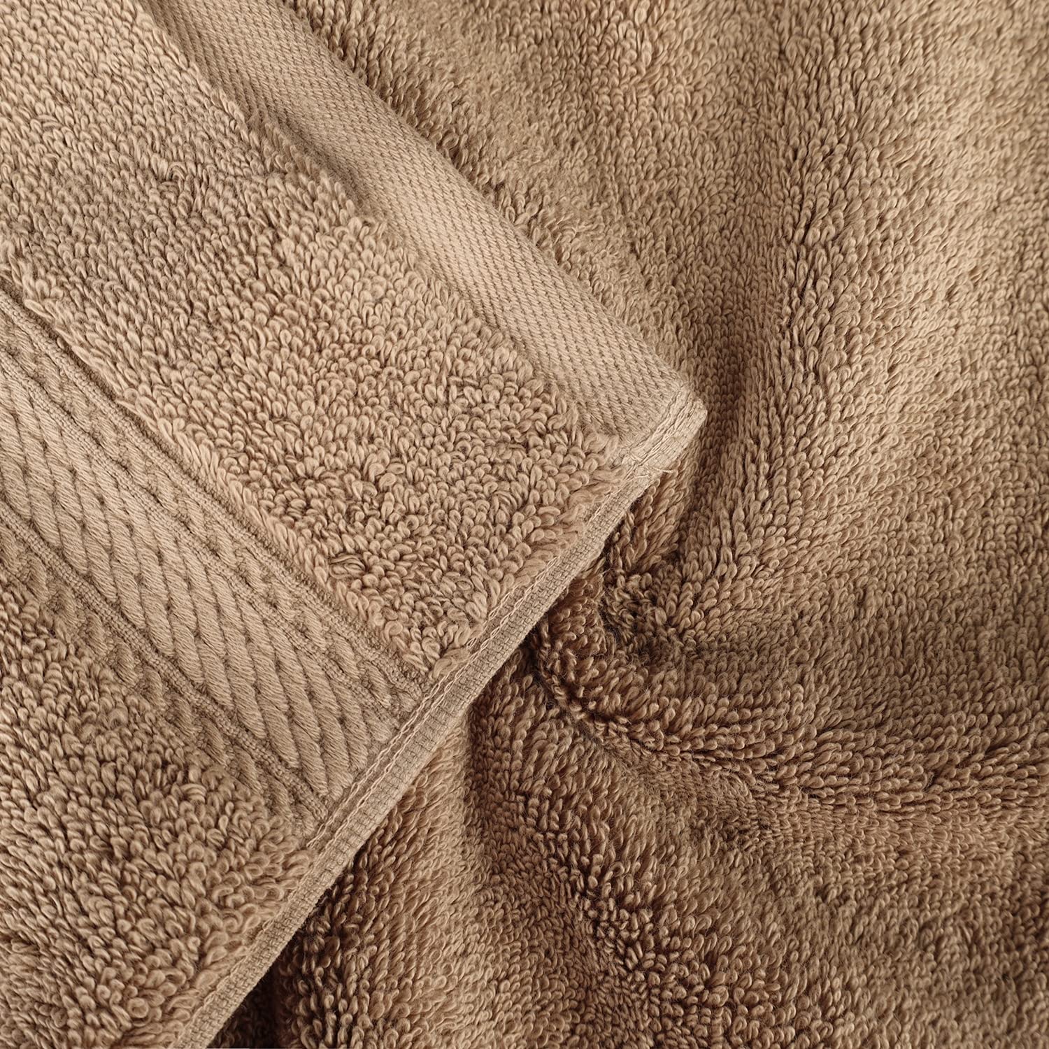 Superior Egyptian Cotton Pile 8 Piece Towel Set, Includes 2 Bath, 2 Hand, 4 Face Towels/Washcloths, Ultra Soft Luxury Towels, Th