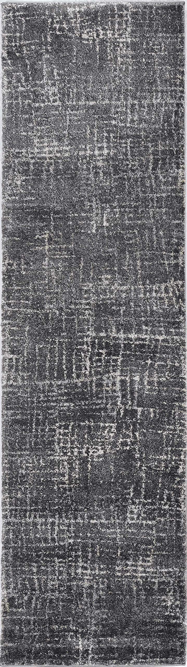 HomeRoots 94 X 118 X 0.75 Grey Polypropelene Rug
