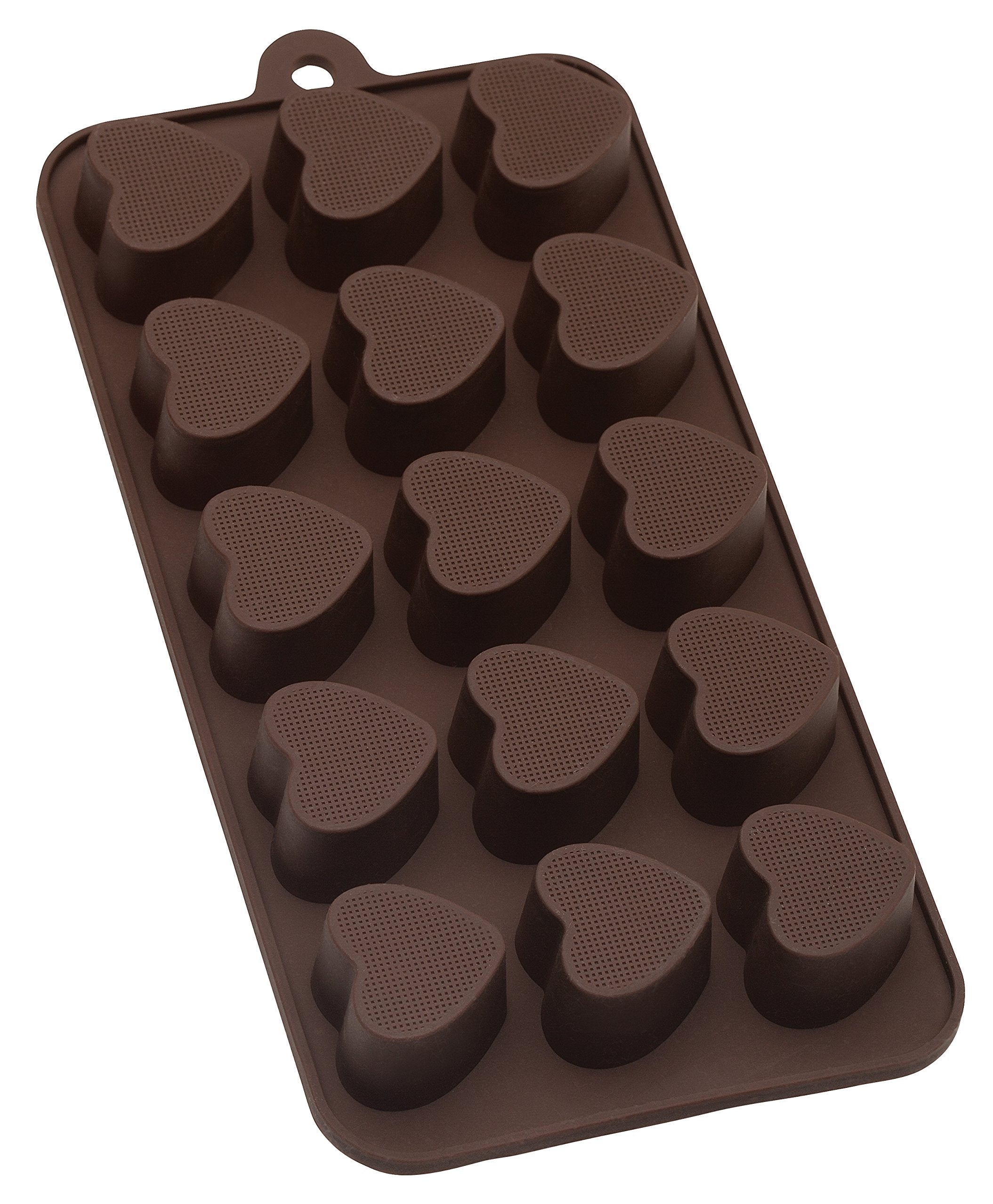 Mrs. Andersons Baking Chocolate Mold, European-Grade Silicone, Hearts