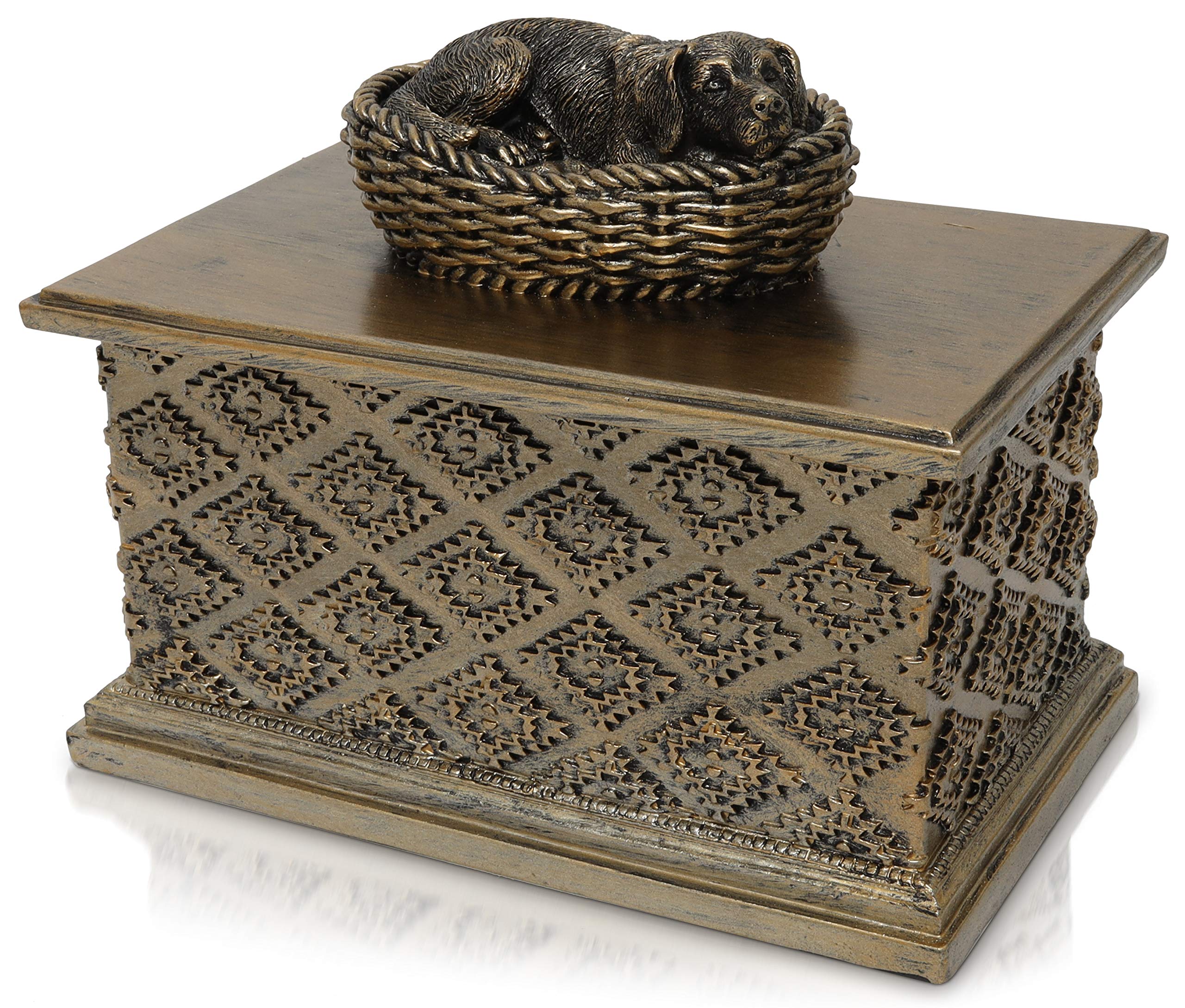 Royal Matter Beloved Dog Memorial Urns - Pet Urn Sympathy Gift Sleeping Cremation Dogs Urn - Pet Ashes Keepsake Memorial Statue 