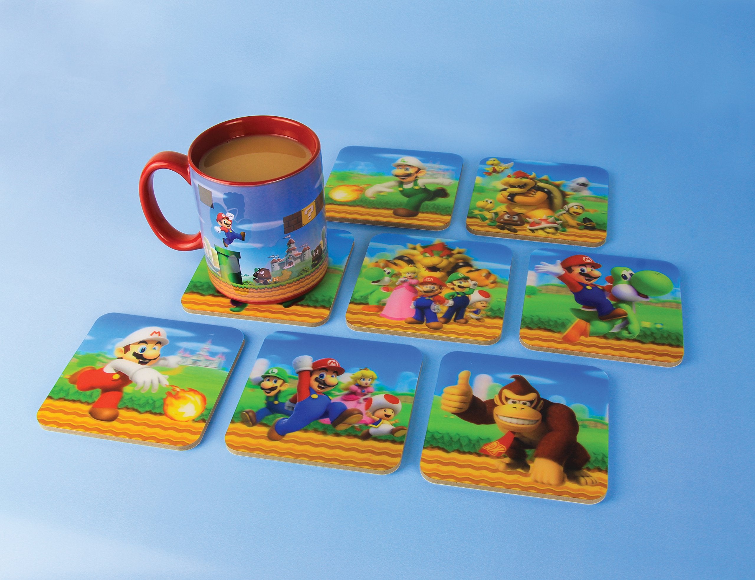 Paladone 3D Coasters, 0.4 X 10 X 10 Cm, Multi-Colour
