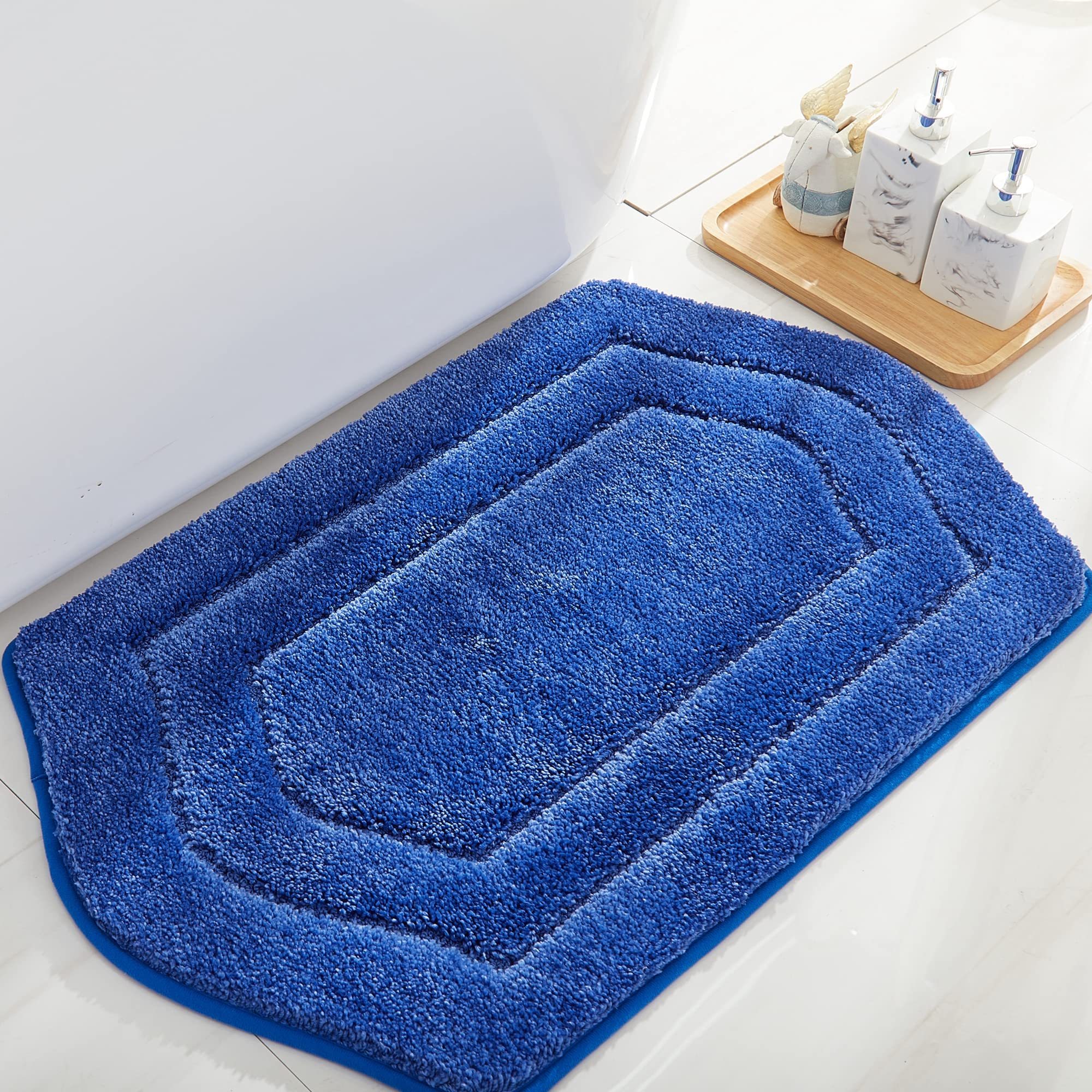 Cosy Homeer Extra Thick Bath Rugs For Bathroom - Anti-Slip Bath Linen Sets Mats Soft Plush 100% Strong Polyester Mat Living Room
