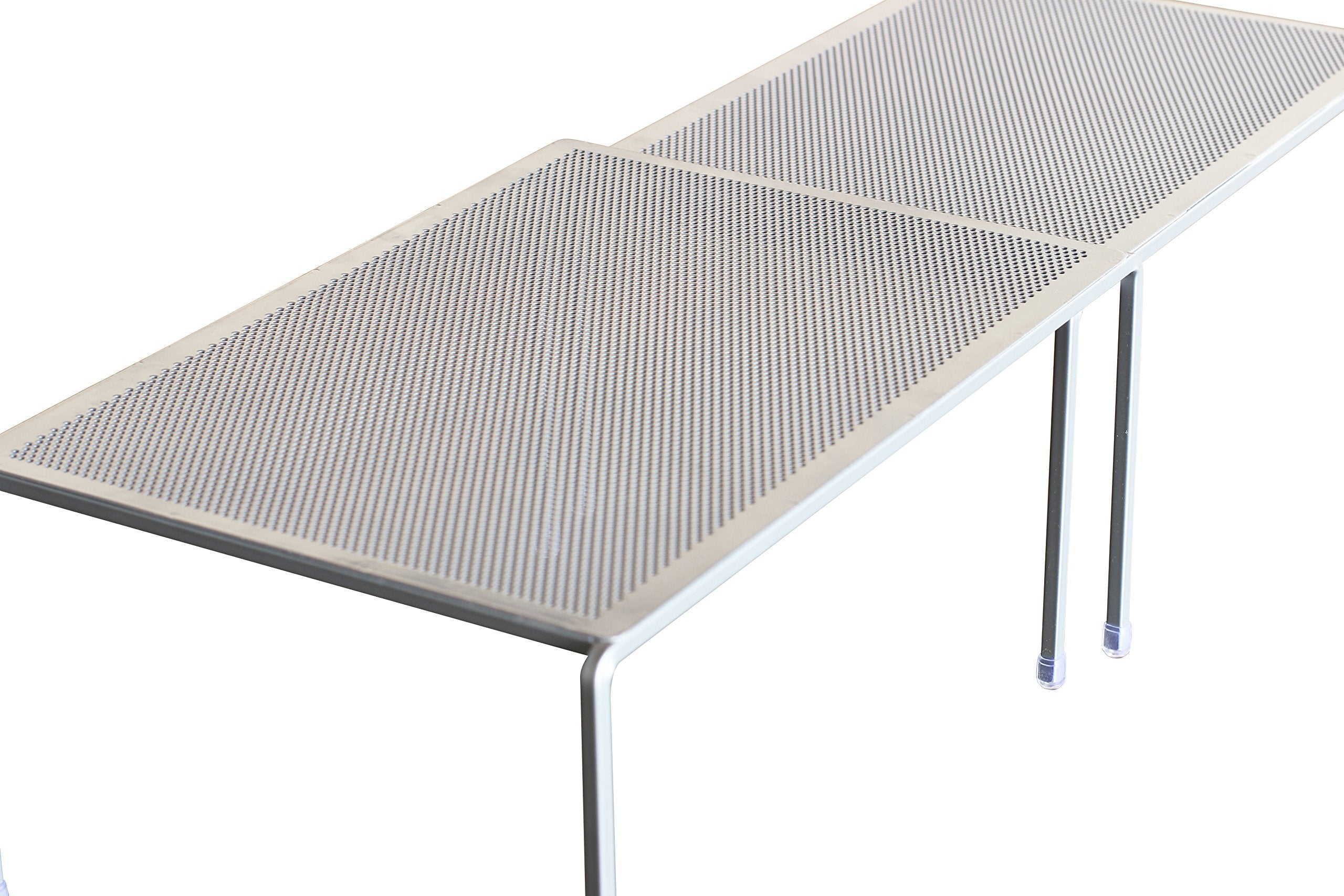 Deco Brothers Expandable Cabinet Shelf Organizer for Kitchen Cabinet and Counter, Grey