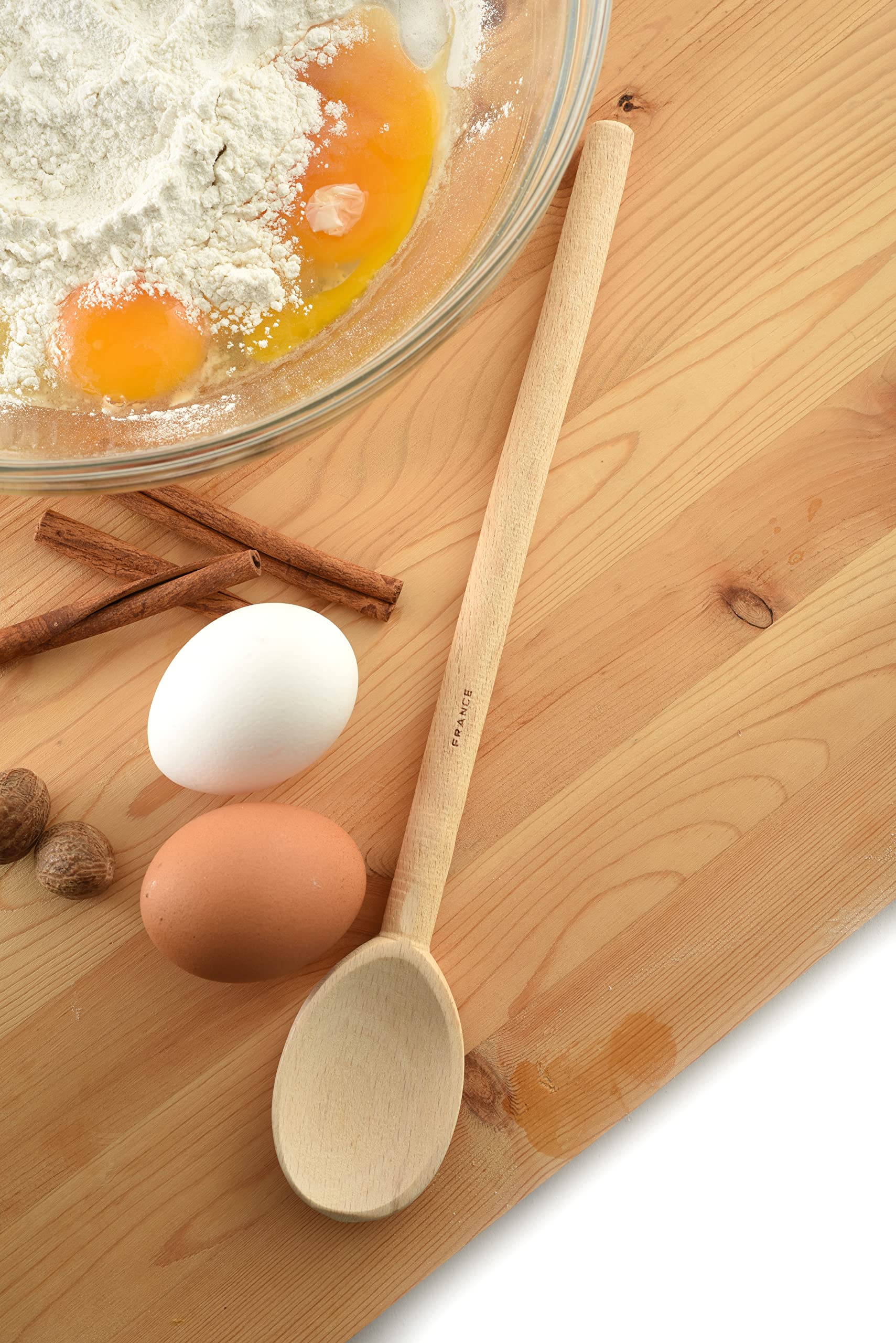 Norpro 12-Inch Beechwood Oval Spoon