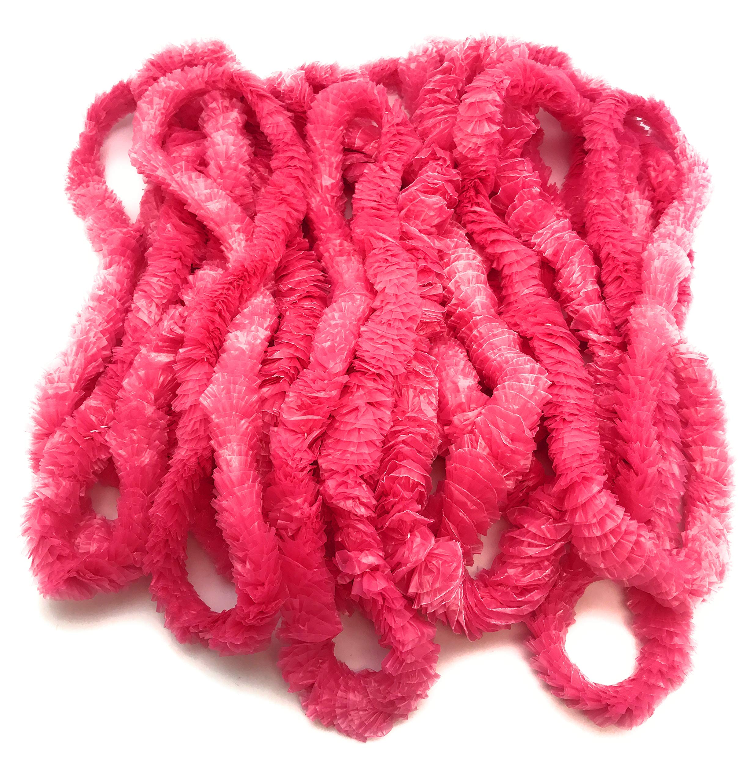 Oojami Baby Gender Reveal Leis Pack - Perfect For Baby Shower Announcement, Includes 48 Leis With 24 Blue And 24 Pink - Mahalo F