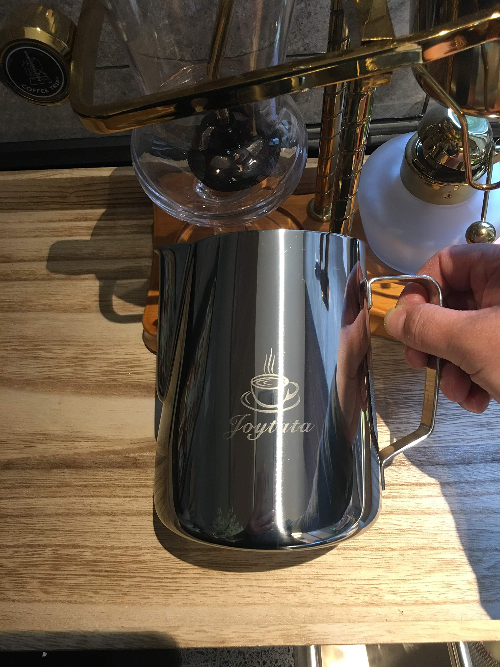 Milk Frothing Pitcher 32Oz Espresso Steaming Pitcher 32Oz Stainless Steel Coffee Pitcher Latte Art Barista Milk Pitcher 900Ml Mi