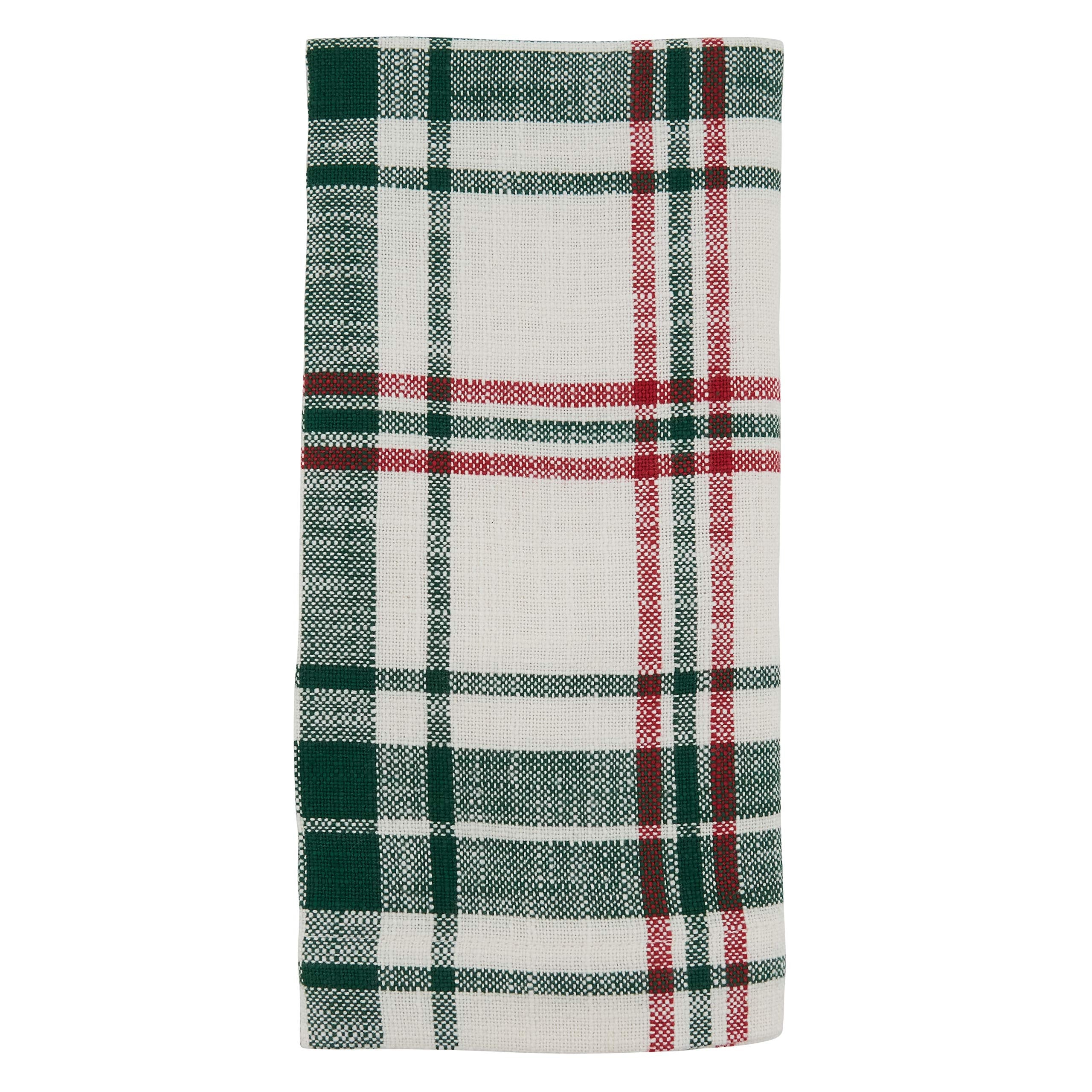 Plaid Design Table Napkins (Set Of 4)