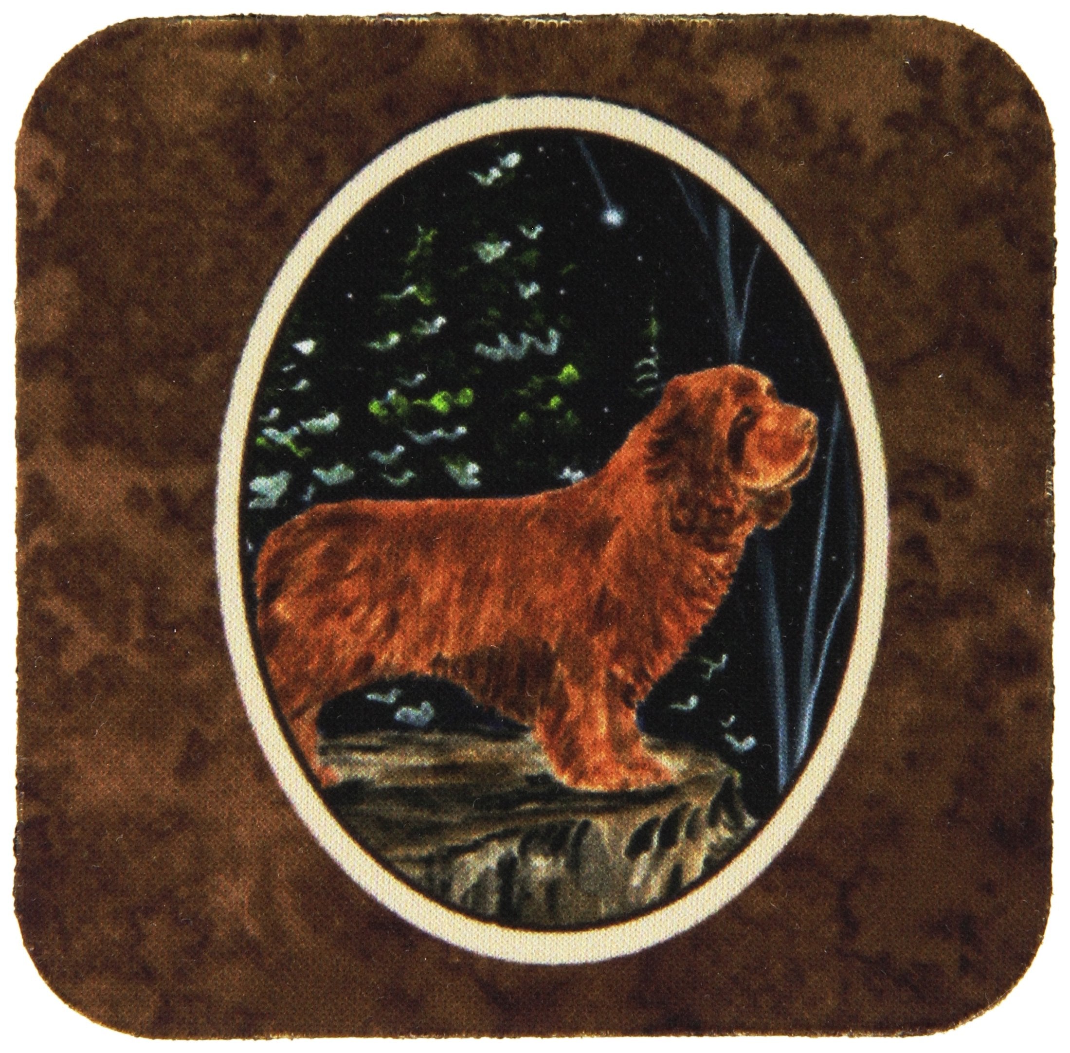 Carolines Treasures Sussex Spaniel Foam Coasters (Set of 4), 3.5 H x 3.5 W, Multicolor