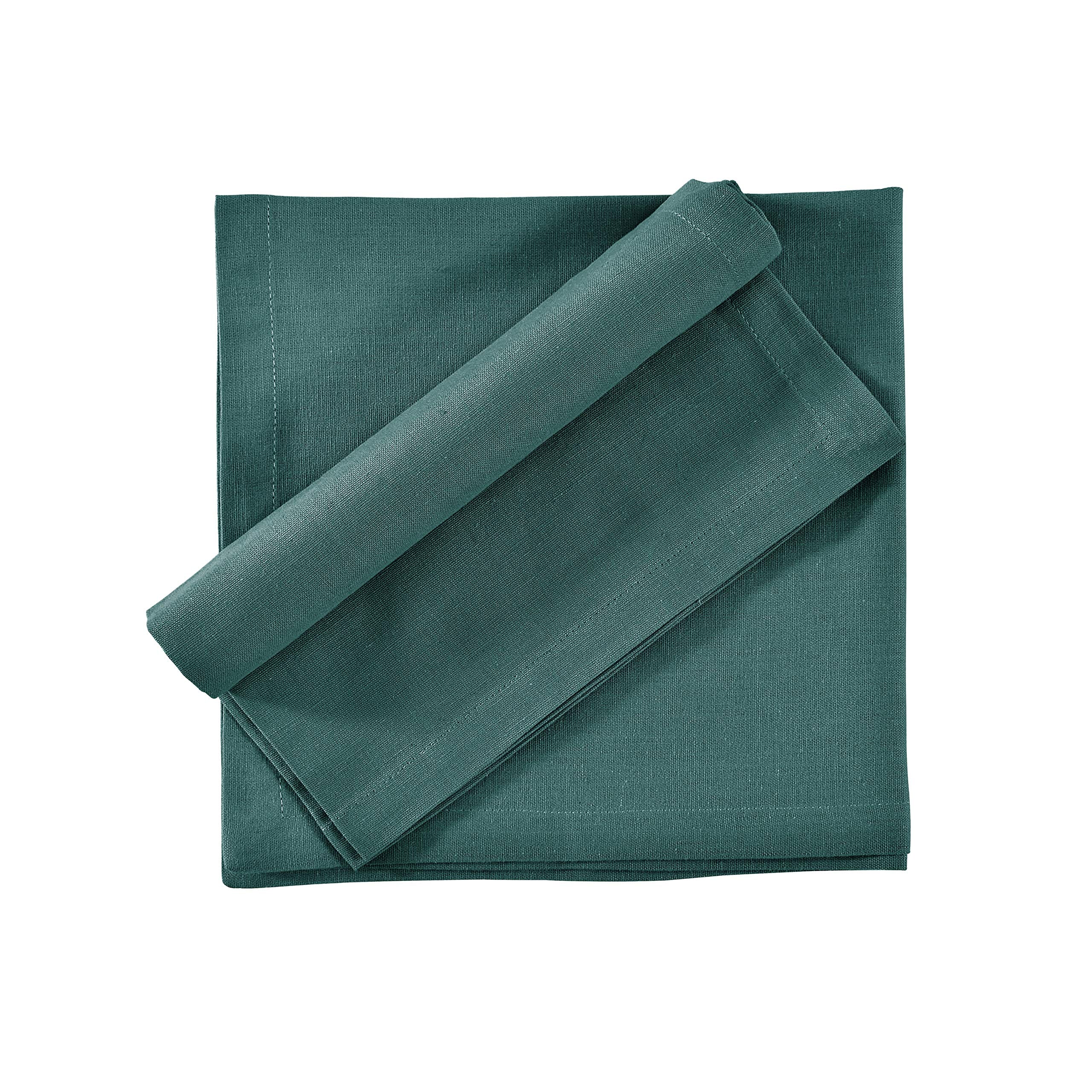Fingercraft Dinner Cloth Napkins, Cotton Linen Blend Fabric, 12 Pack Easter Special, Mitered Corners For Every Day Use Napkins A