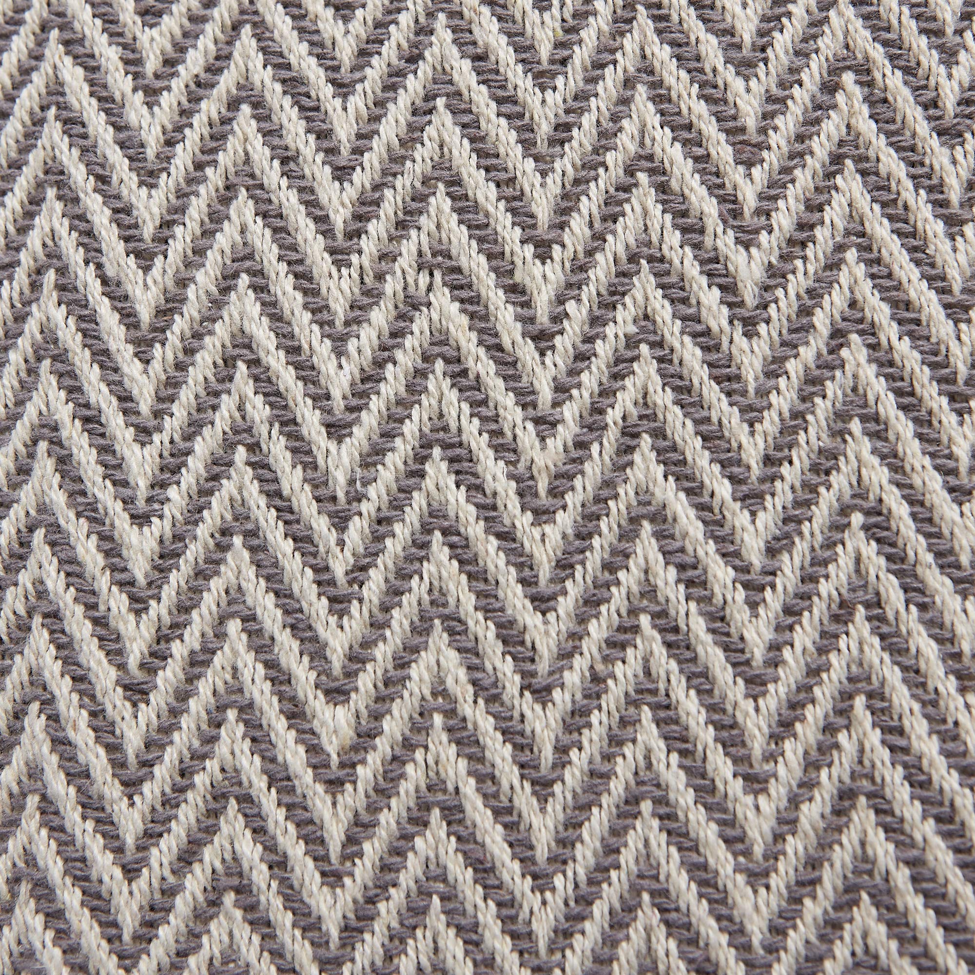 Dii Woven Basic Tabletop Collection Chevron Table Runner, 15X72, Gray