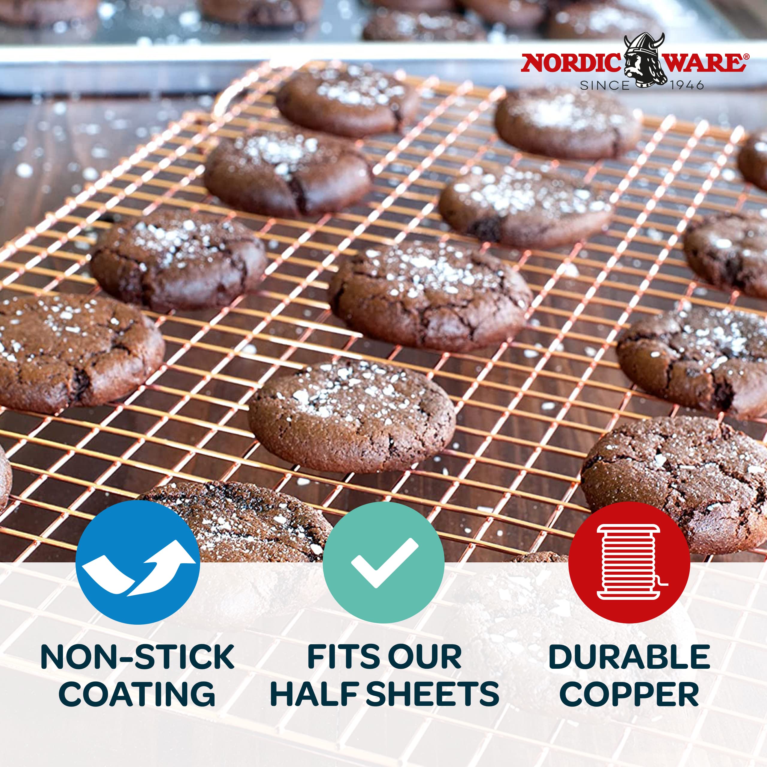 Nordic Ware Copper Cooling Grid-Large, One Size