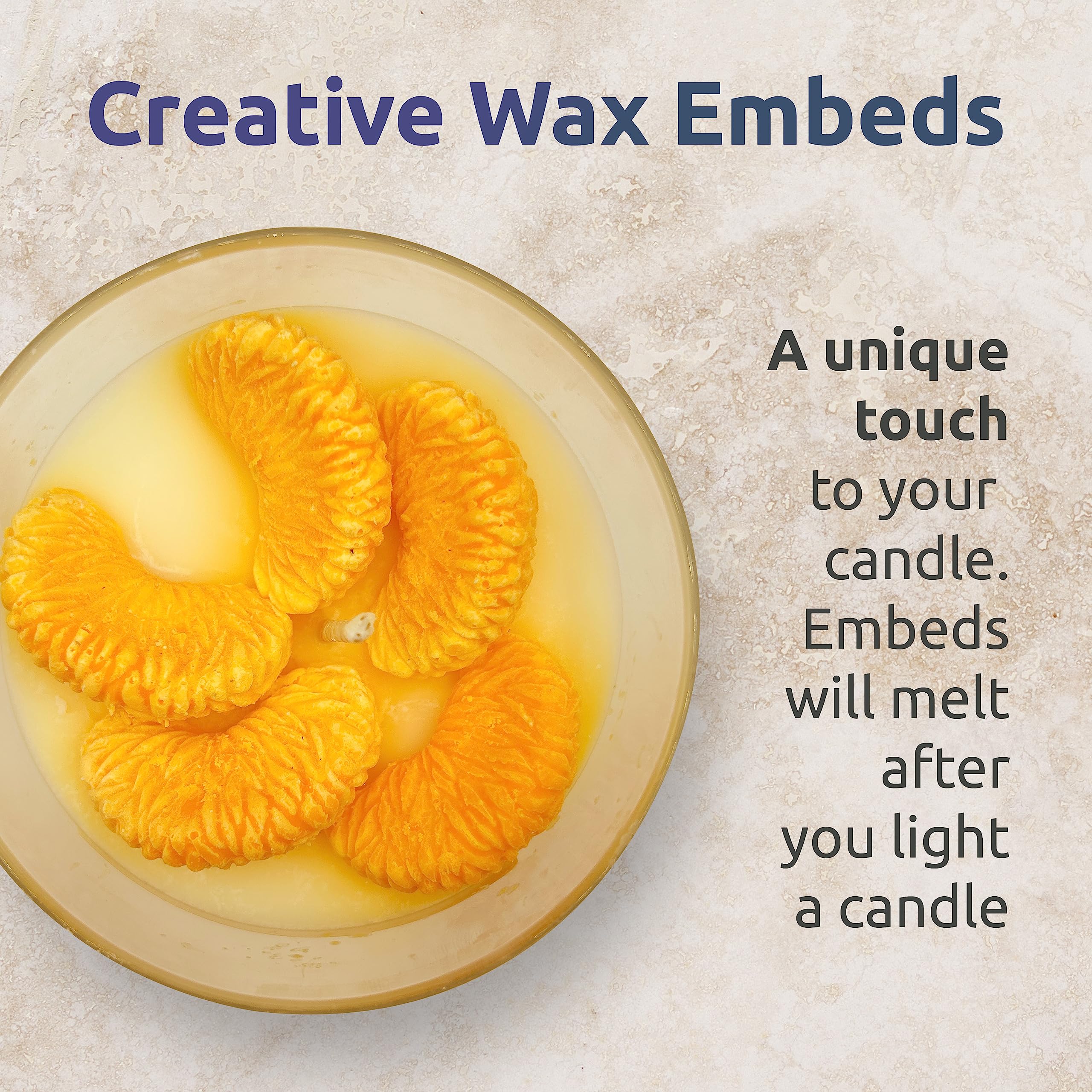 Made in USA Natural Soy Wax Candle in Glass Jar | Luxury Brazilian Orange Scented Soy Candles | Fresh and Cheerfulness | Long Bu