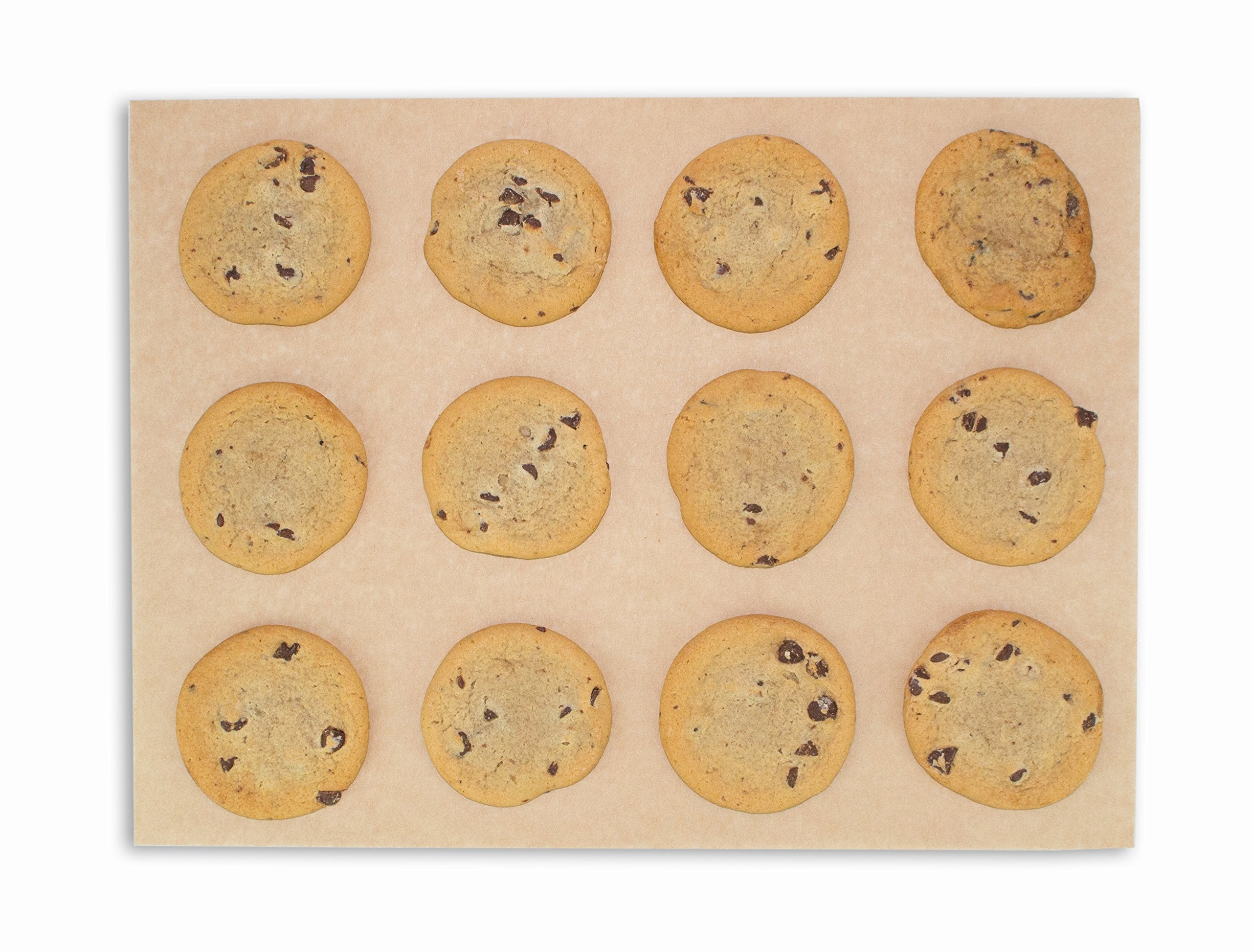 2Dayship Quilon Parchment Paper Baking Liner Sheets, Unbleached Brown, 12 X 16 Inches, 200 Count