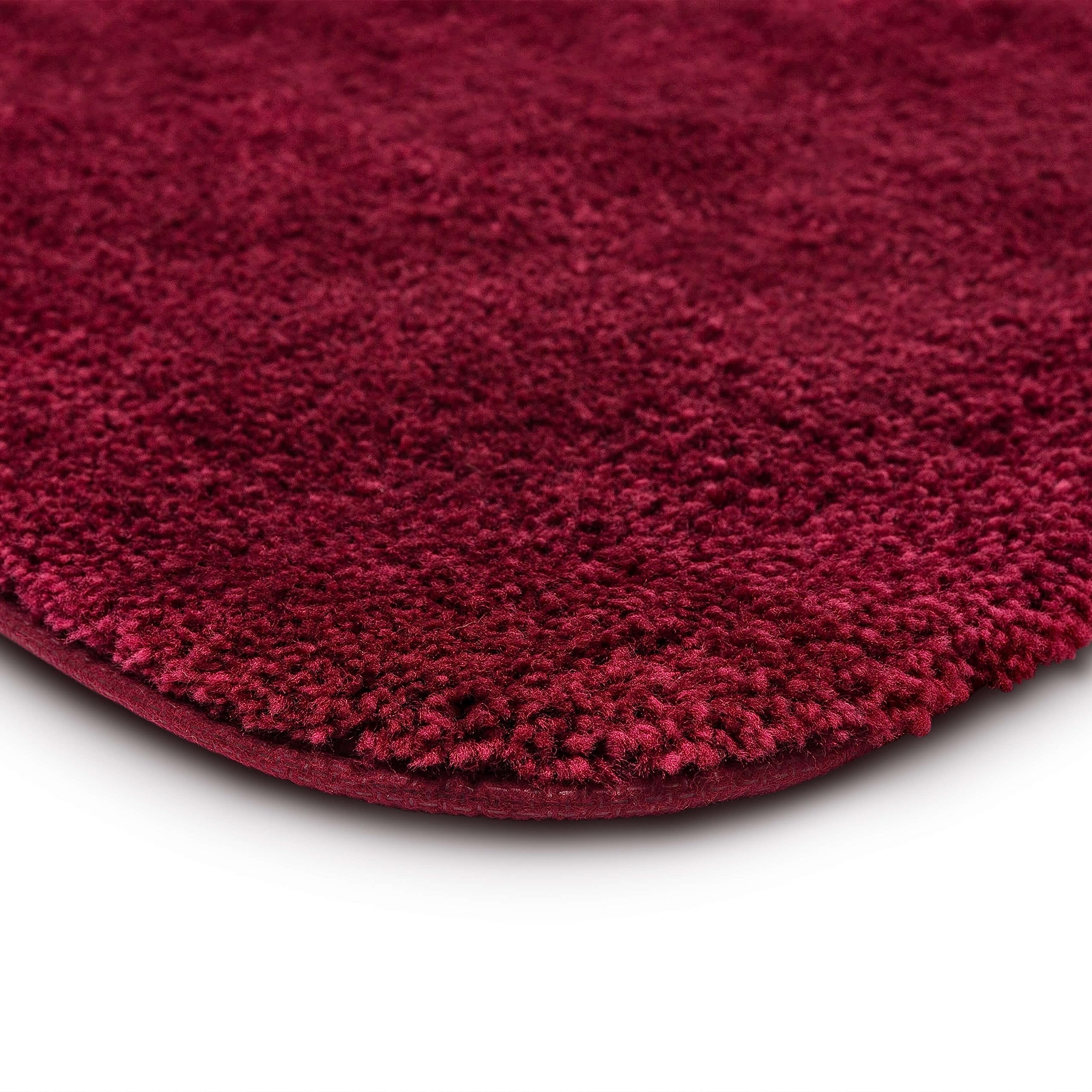 Mohawk Home Goliath Machine Washable Bath Mat 20'' X 34'' Burgundy
