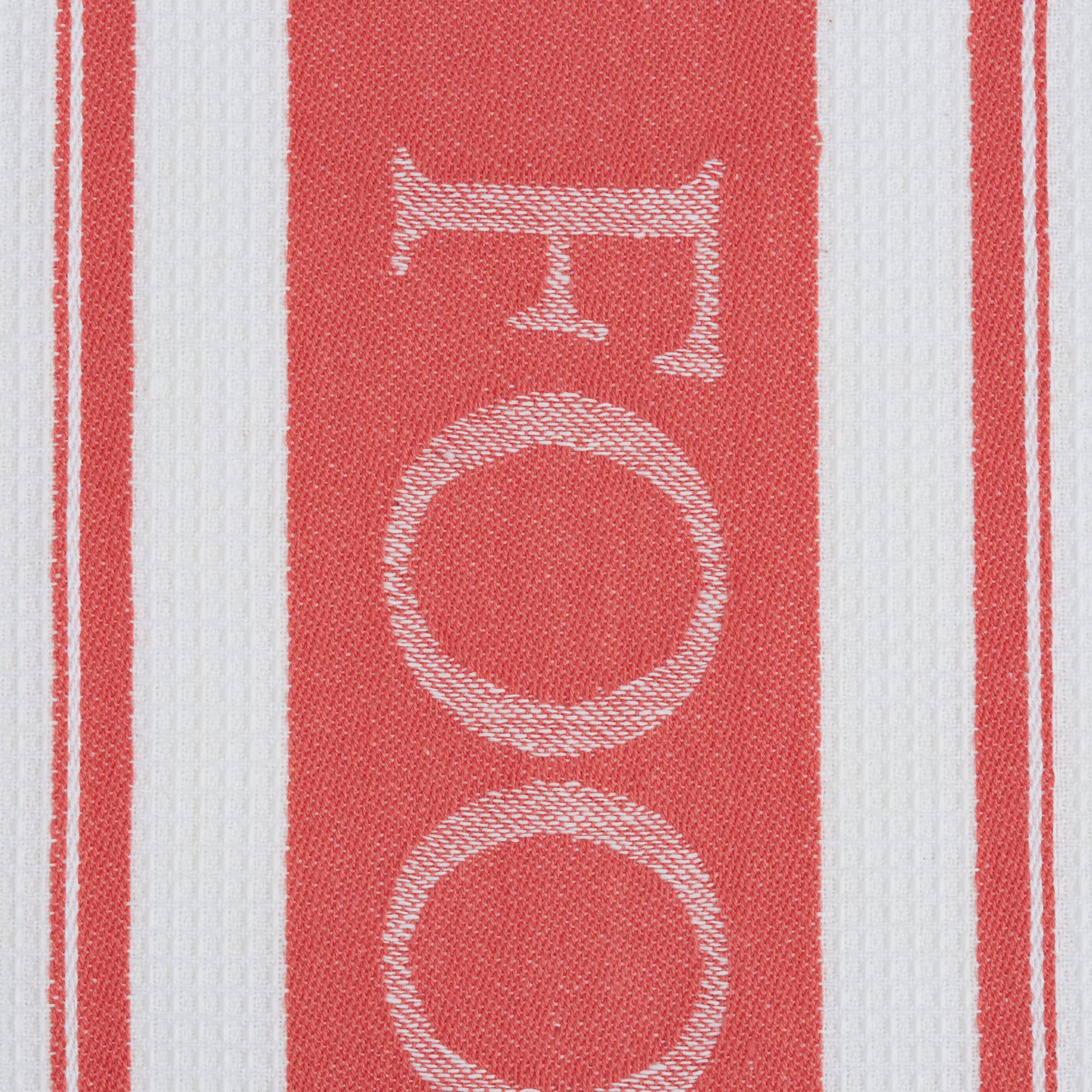 Dii Everyday Collection Foodie Kitchen Set, Dishtowel & Dishcloth, Coral, 5 Piece