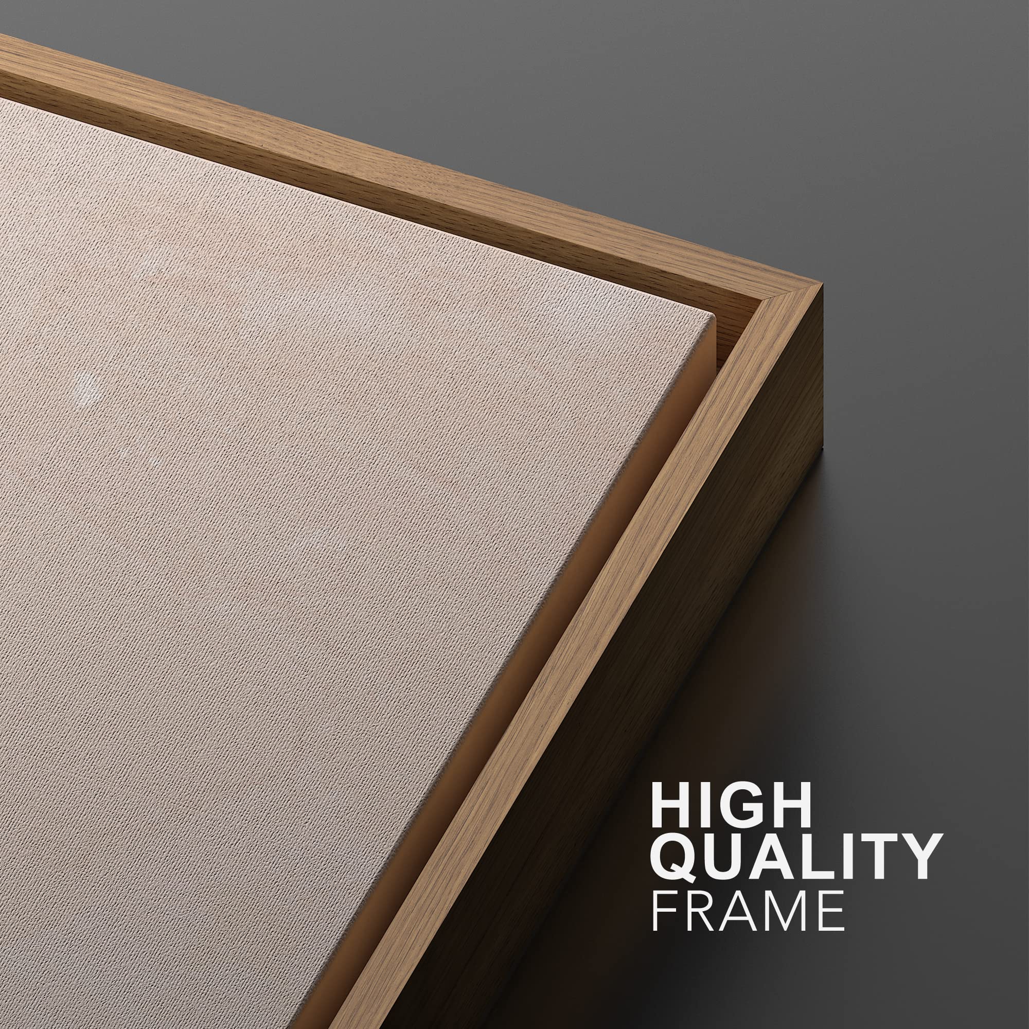 Idea4Wall Framed Wall Art Print Set Cactus Shining Sun Desert Valley Landscape Wilderness Nature Modern Art Boho Graphic Colorfu