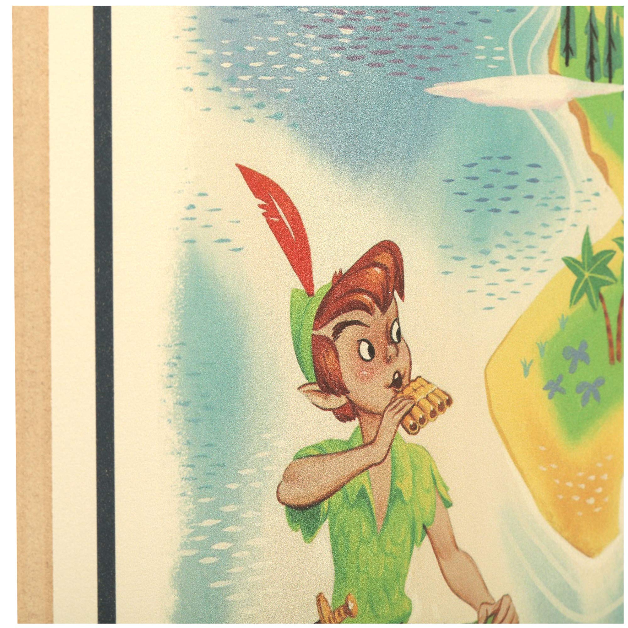 Open Road Brands Disney Peter Pan Neverland Map - Large Peter Pan Wall Decor For Kids' Bedroom, Play Room Or Nursery