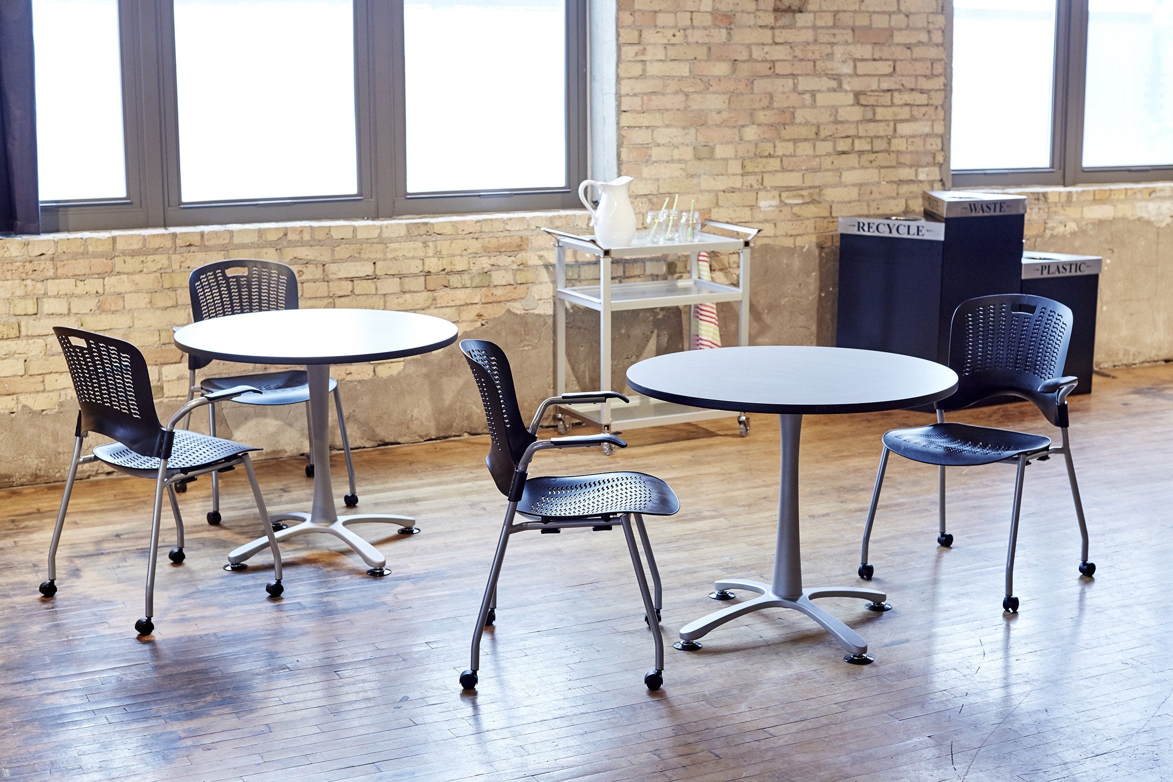 Safco Products 9552BL Trifecta Waste Receptacle